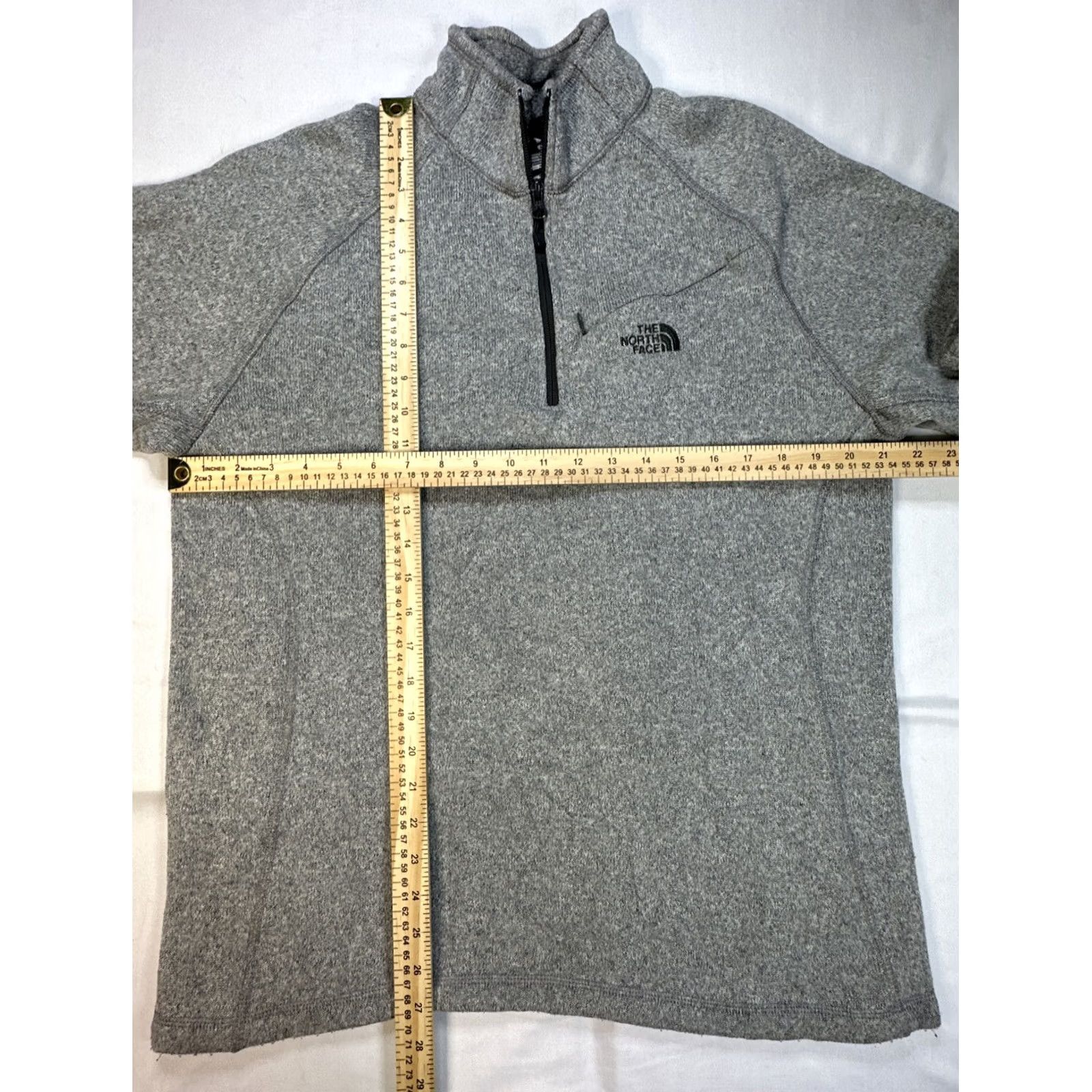 The North Face VINTAGE: No The North Face Gray 1/4 Zip Fleece Sweatshirt Jacket Men L Shirt Size US L / EU 52-54 / 3 - 2 Thumbnail