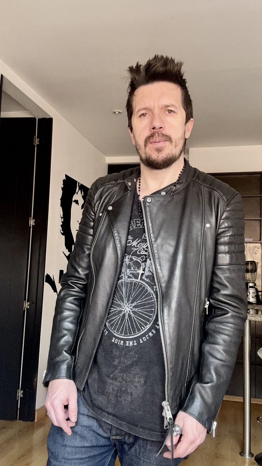 Allsaints Allsaints Leather Jacket Jasper Biker Black XS Size US XS / EU 42 / 0 - 3 Thumbnail