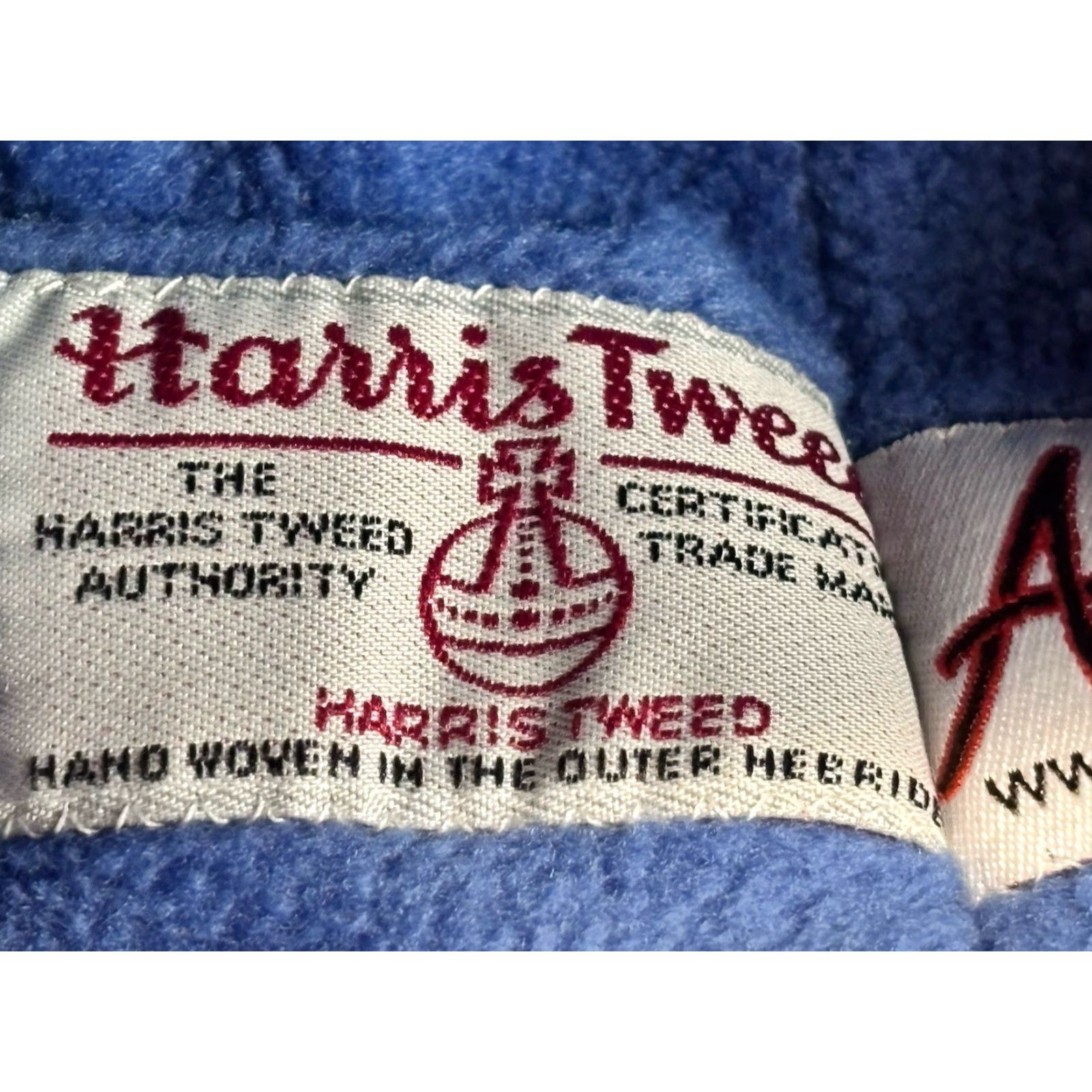 Harris Tweed VINTAGE Anna MacNeil Harris Tweed Fleece Lined Hat Blue Made In UK Beanie One Size Men Size US M / EU 48-50 / 2 - 6 Thumbnail
