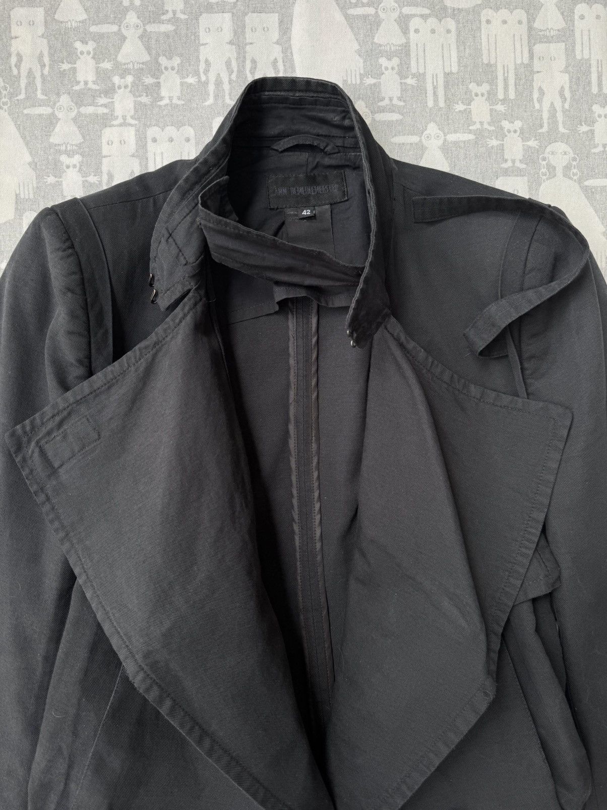 Ann Demeulemeester Ann Demeulemeester SS04 4 Pocket Belted Wrapped Jacket Size US S / EU 44-46 / 1 - 4 Thumbnail