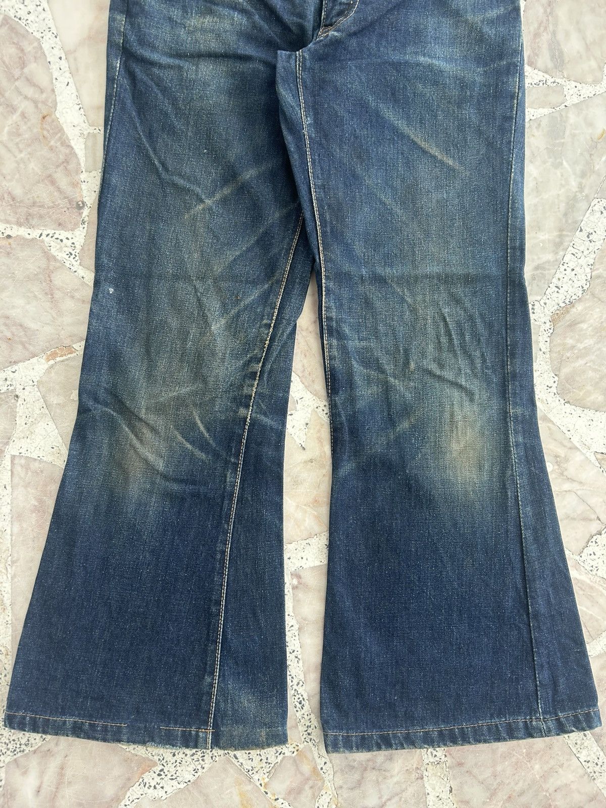 Japanese Brand Half Japan Denim Vintage Flare 90s Size US 28 / EU 44 - 3 Thumbnail