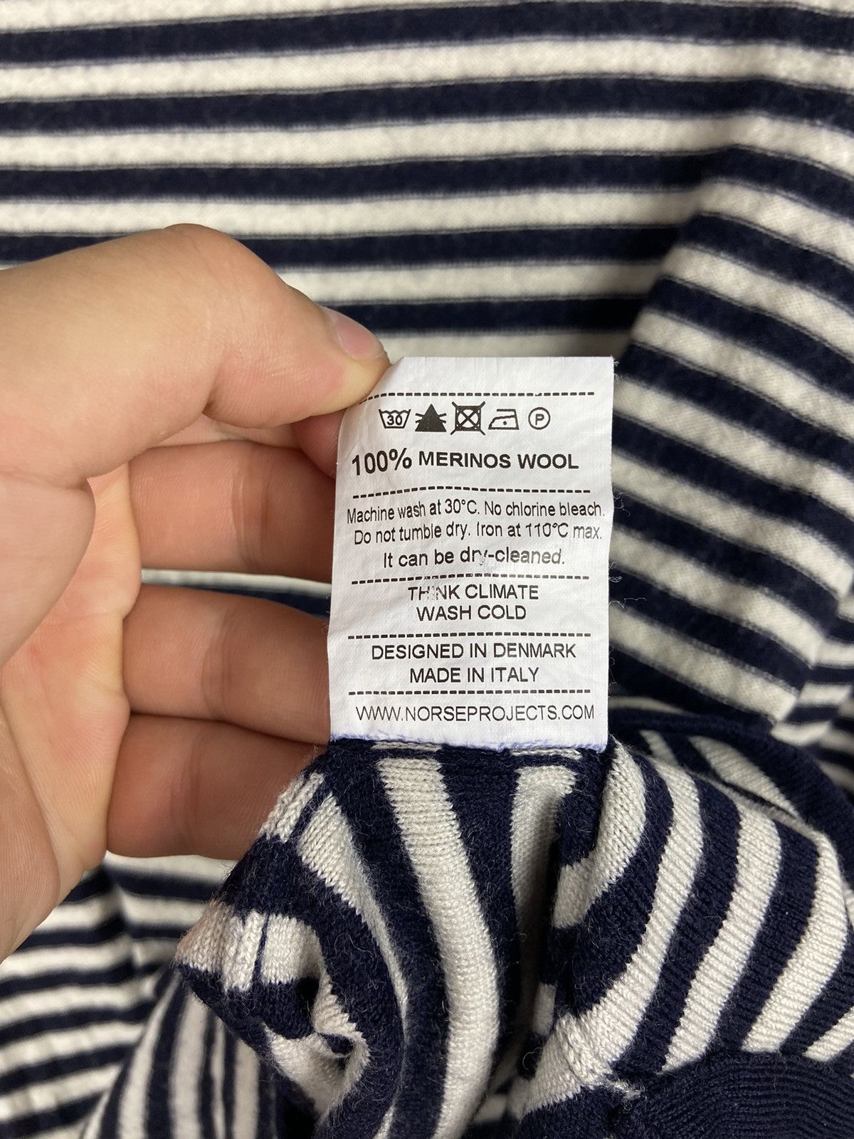 Norse Projects NORSE PROJECTS SAILOR STRIPE KNIT SWEATERS MENS SZ M Size US M / EU 48-50 / 2 - 13 Thumbnail