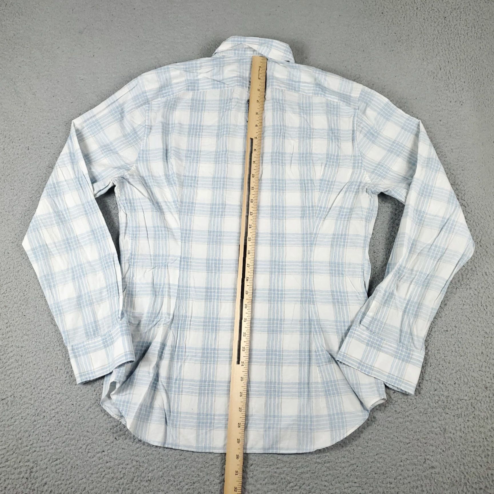 Bonobos Bonobos Button-Up Shirt Mens Large Blue Plaid Long Sleeve Casual Outdoor Regular Fit Size US L / EU 52-54 / 3 - 3 Thumbnail