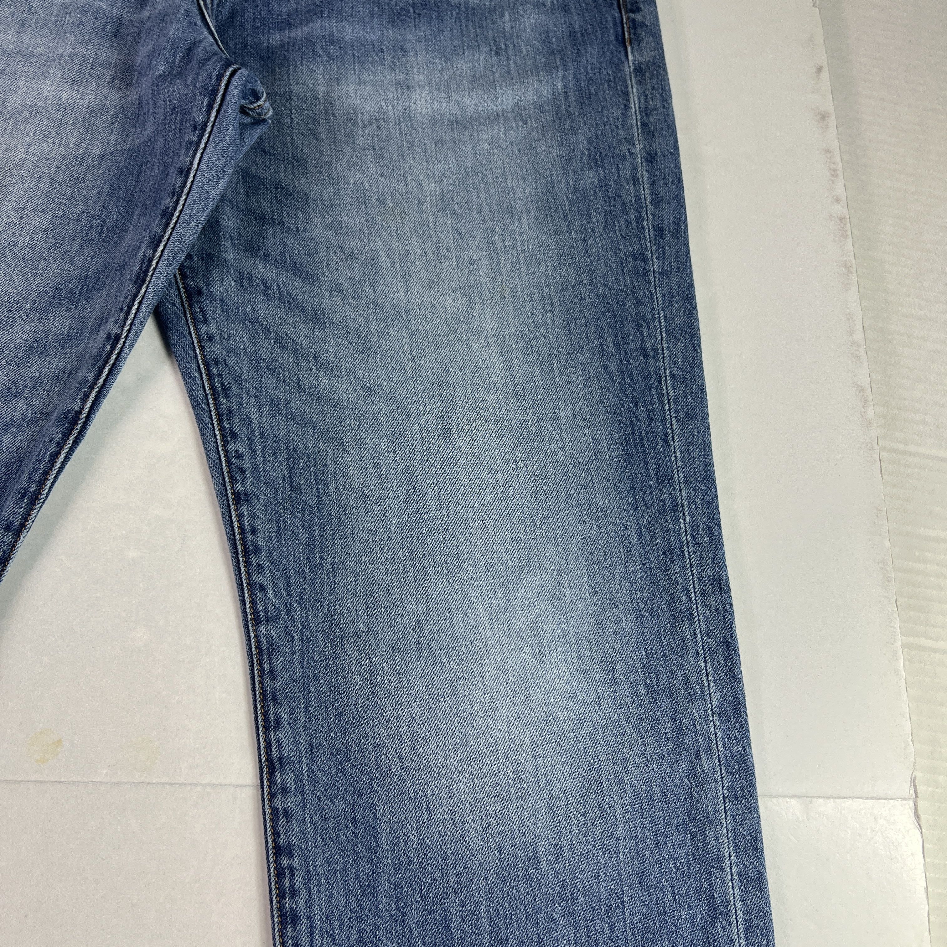 Lucky Brand Lucky Brand Jean 121 Heritage Slim Straight Blue Faded Denim Size US 34 / EU 50 - 3 Thumbnail