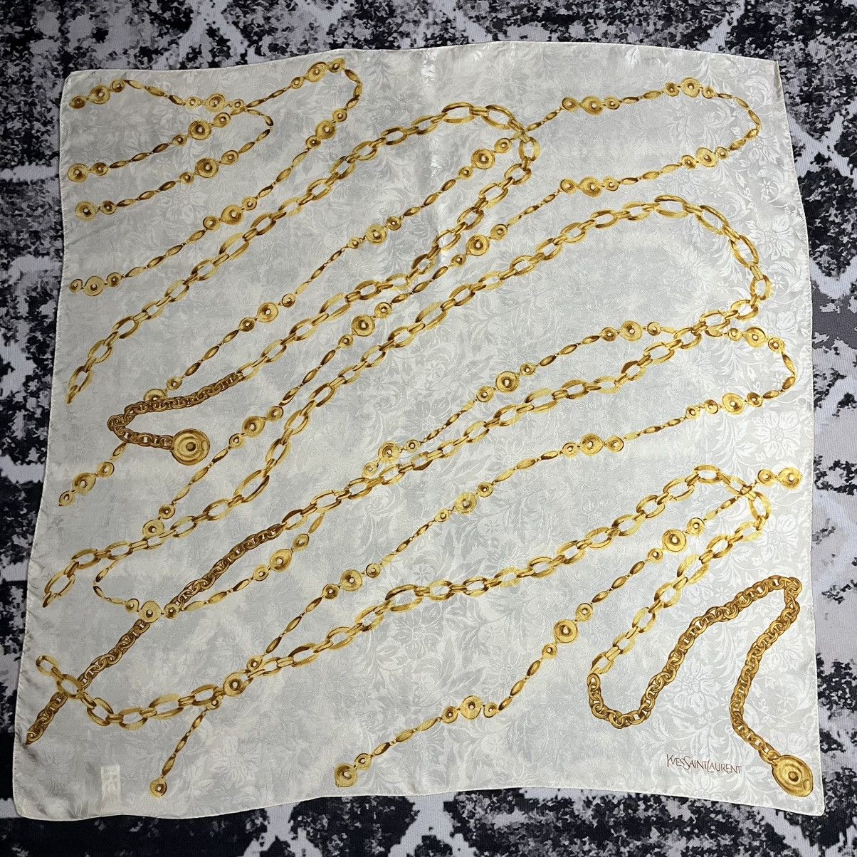 Yves Saint Laurent Yves Saint Laurent Silk scarf Size ONE SIZE - 1 Thumbnail