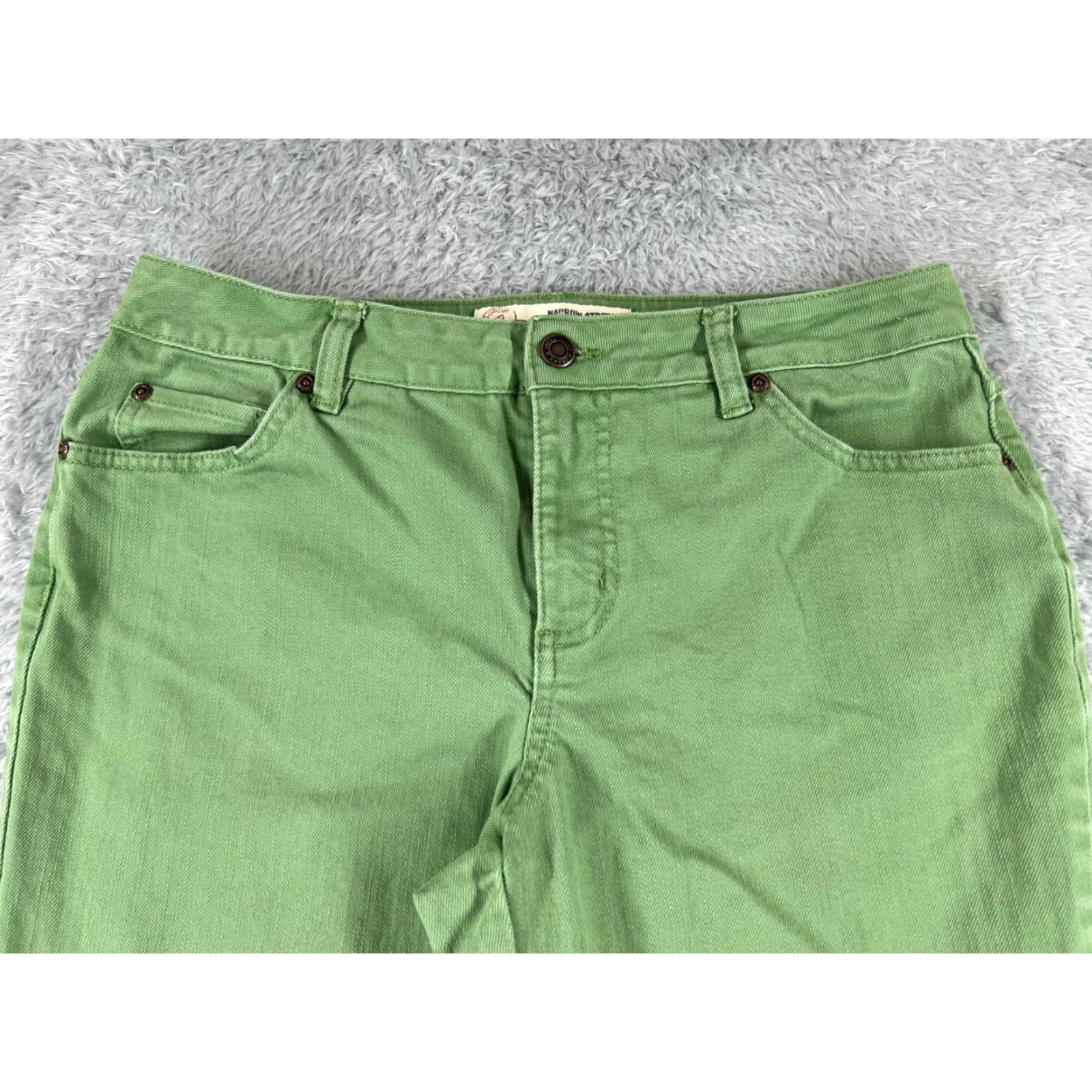 Faded Glory Faded Glory Jeans Women Bootcut Denim 29x29 Green Regular Mid Rise 29 Inseam 5-Pocket Zipper Cotton Blend Stretch Vintage Not Vintage Mens Womens Size 32" / US 10 / IT 46 - 4 Thumbnail