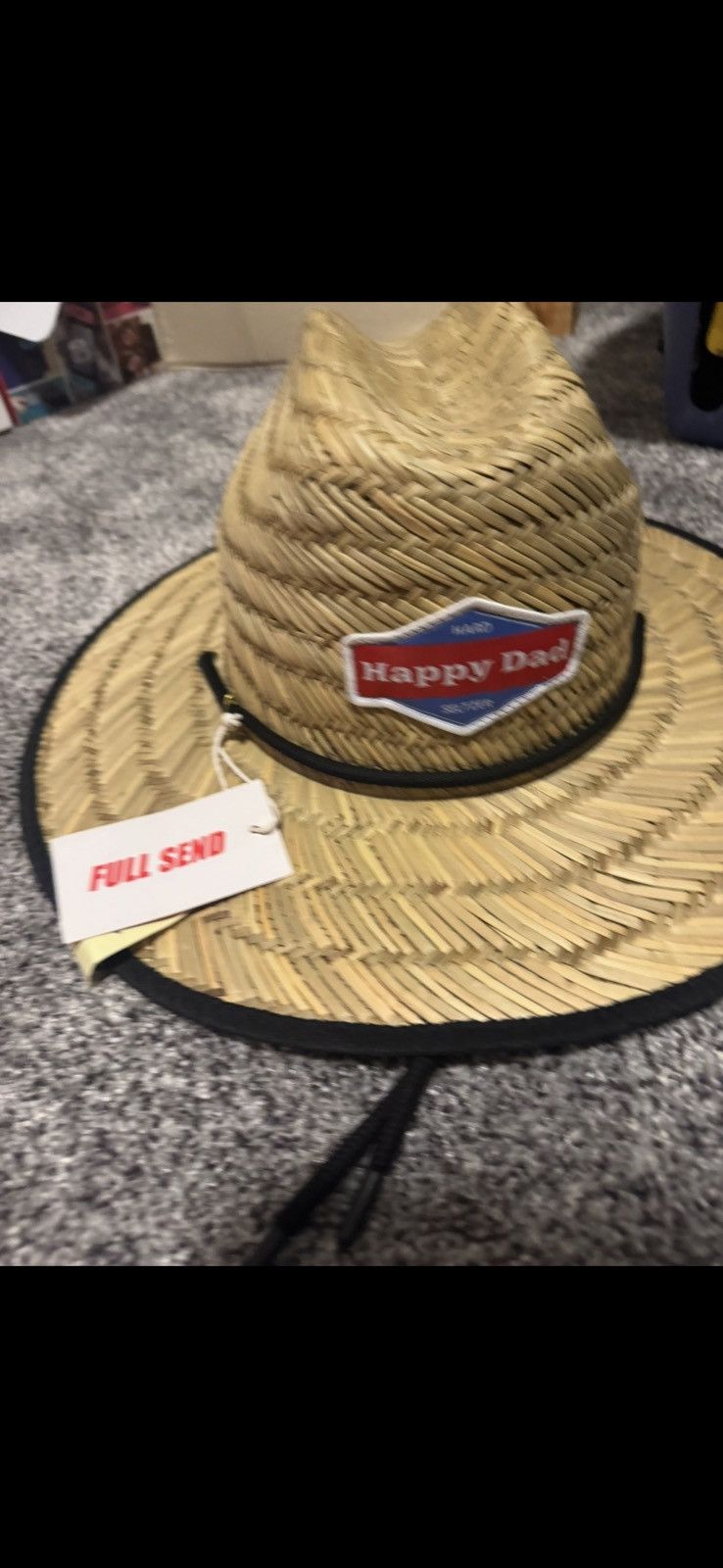 Full Send Happy dad straw hat Size ONE SIZE - 2 Thumbnail