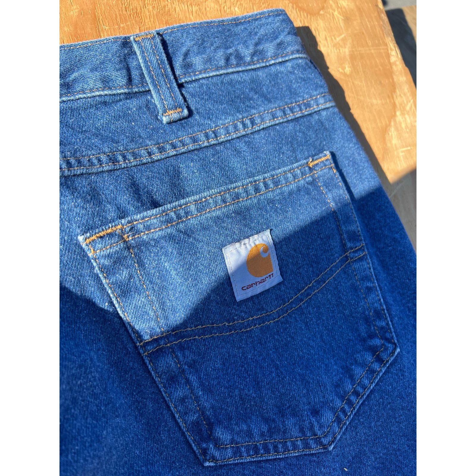 Carhartt Carhartt Jeans Mens 34x32 Blue Denim Utility Work relaxed Size US 34 / EU 50 - 5 Thumbnail