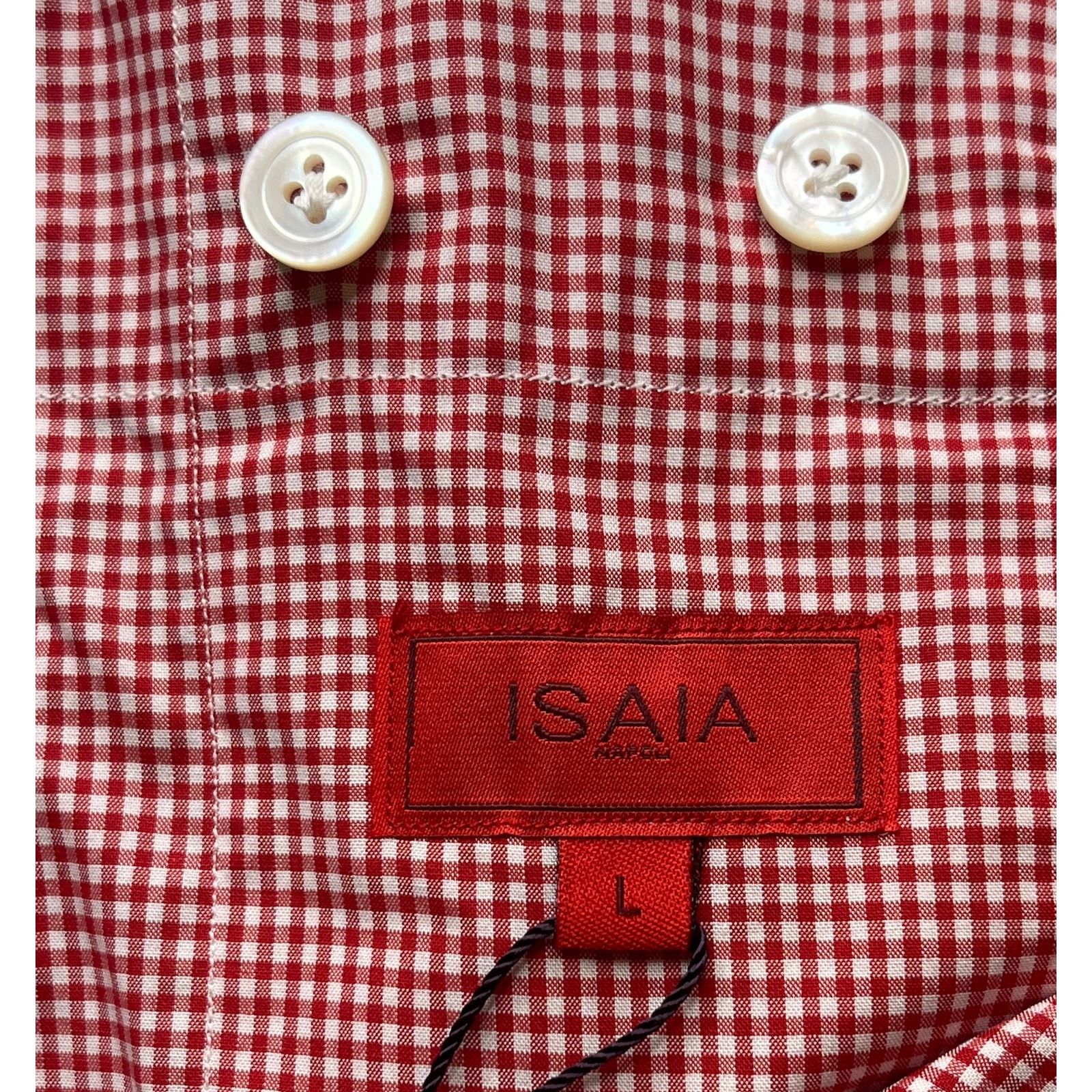 Isaia 10-10 ISAIA Men's Underwear Boxers Red Large Size 40 - 4 Thumbnail