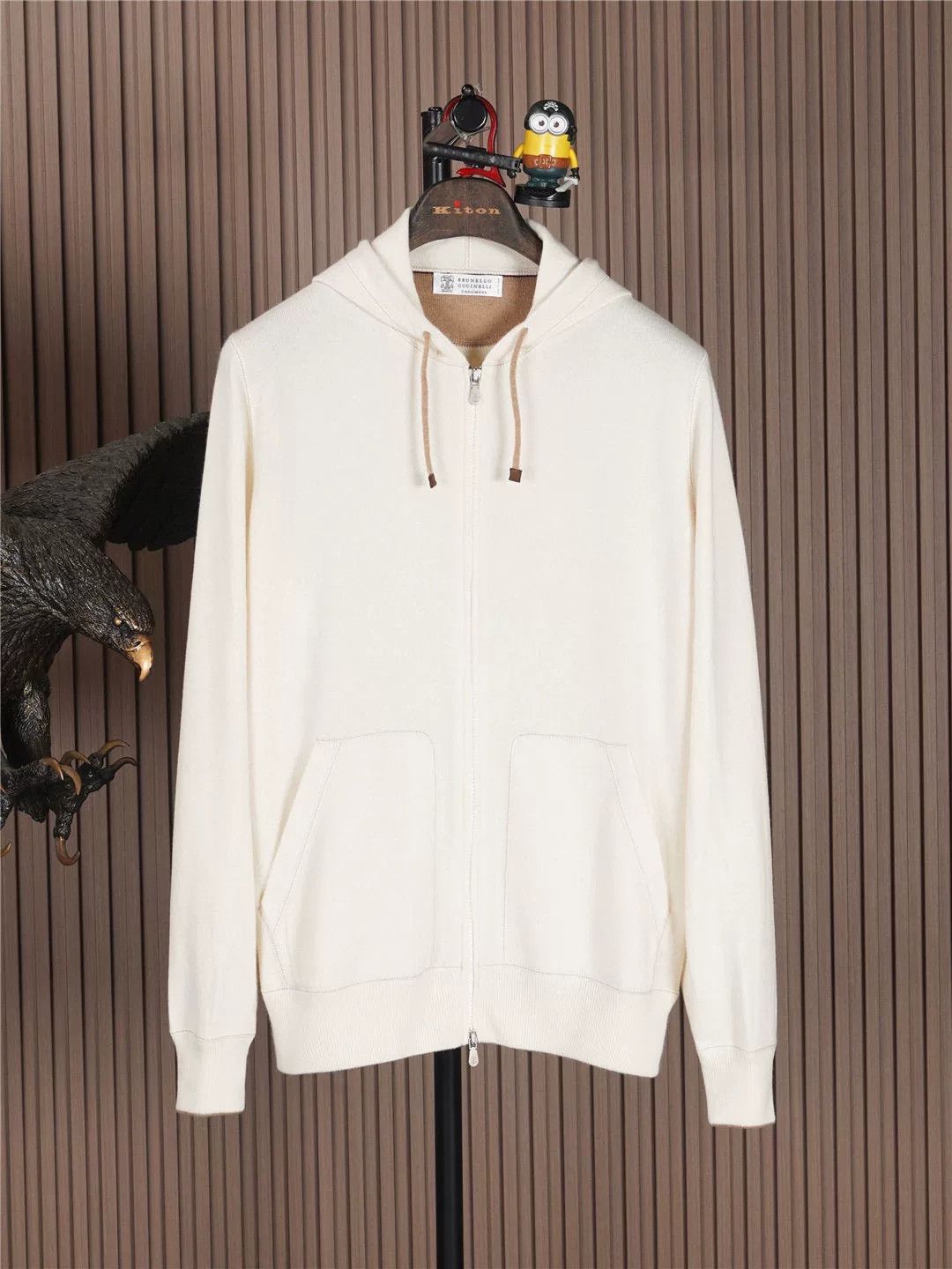 Brunello Cucinelli Brunello Cucinelli Men's Cashmere Hooded Jacket Size US L / EU 52-54 / 3 - 1 Thumbnail