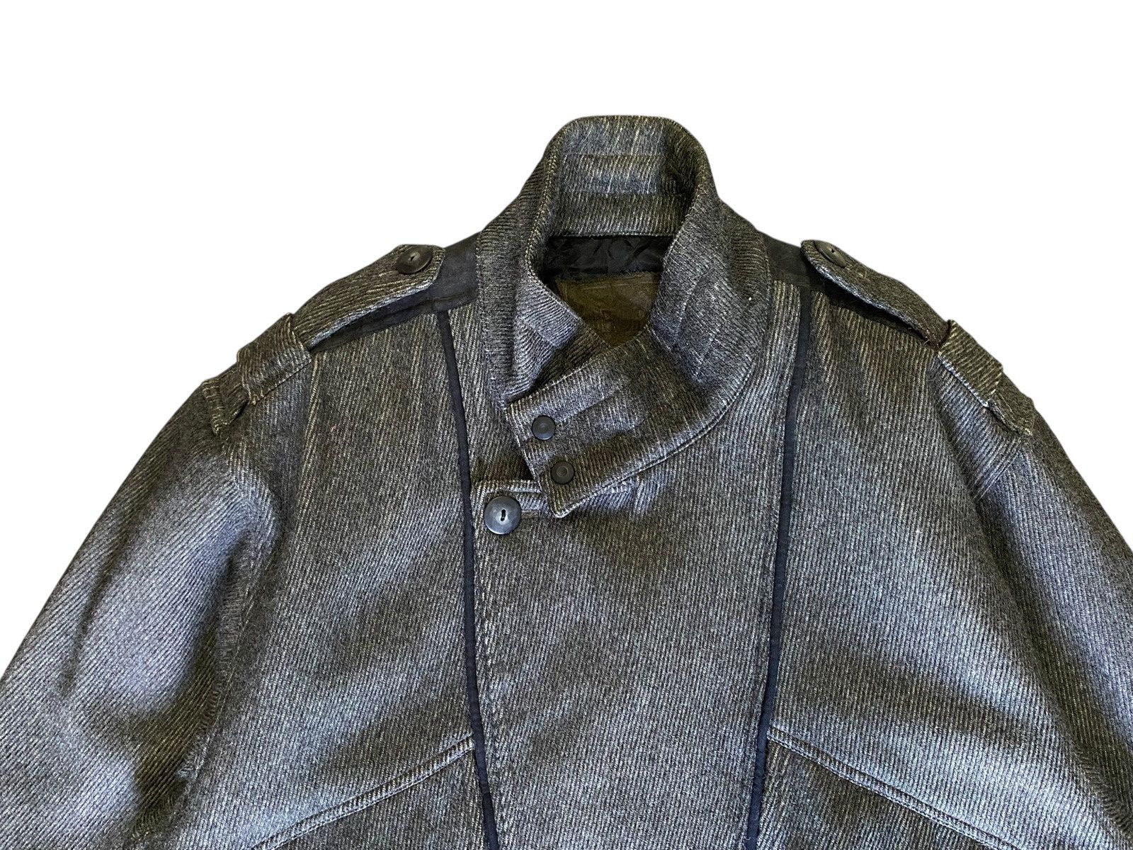 Issey Miyake VTG 80s ORORA Wool Jacket Bomber Issey Miyake Style Size US L / EU 52-54 / 3 - 3 Thumbnail