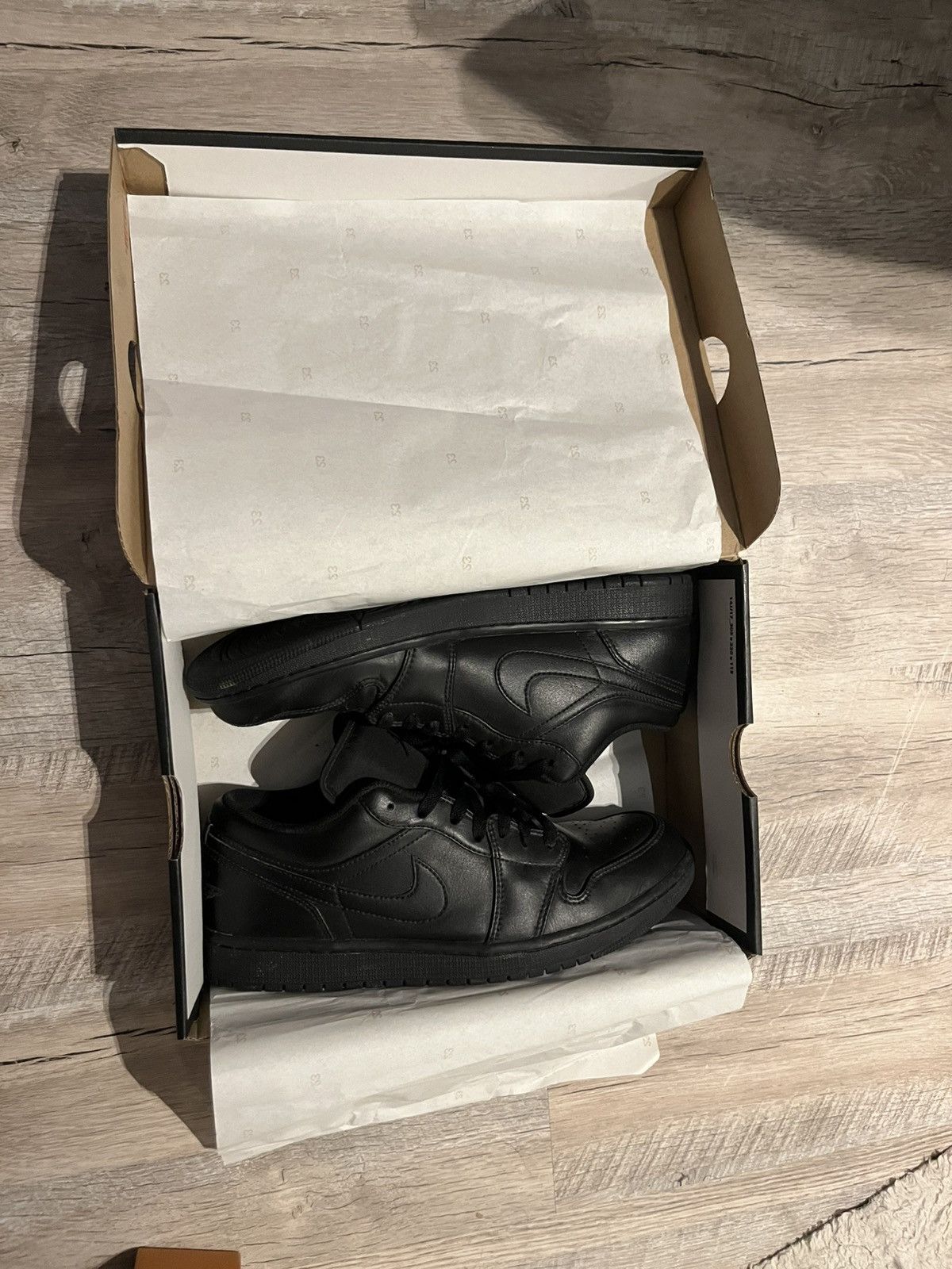 Jordan Brand Jordan 1 low triple black Size US 10.5 / EU 43-44 - 10 Thumbnail