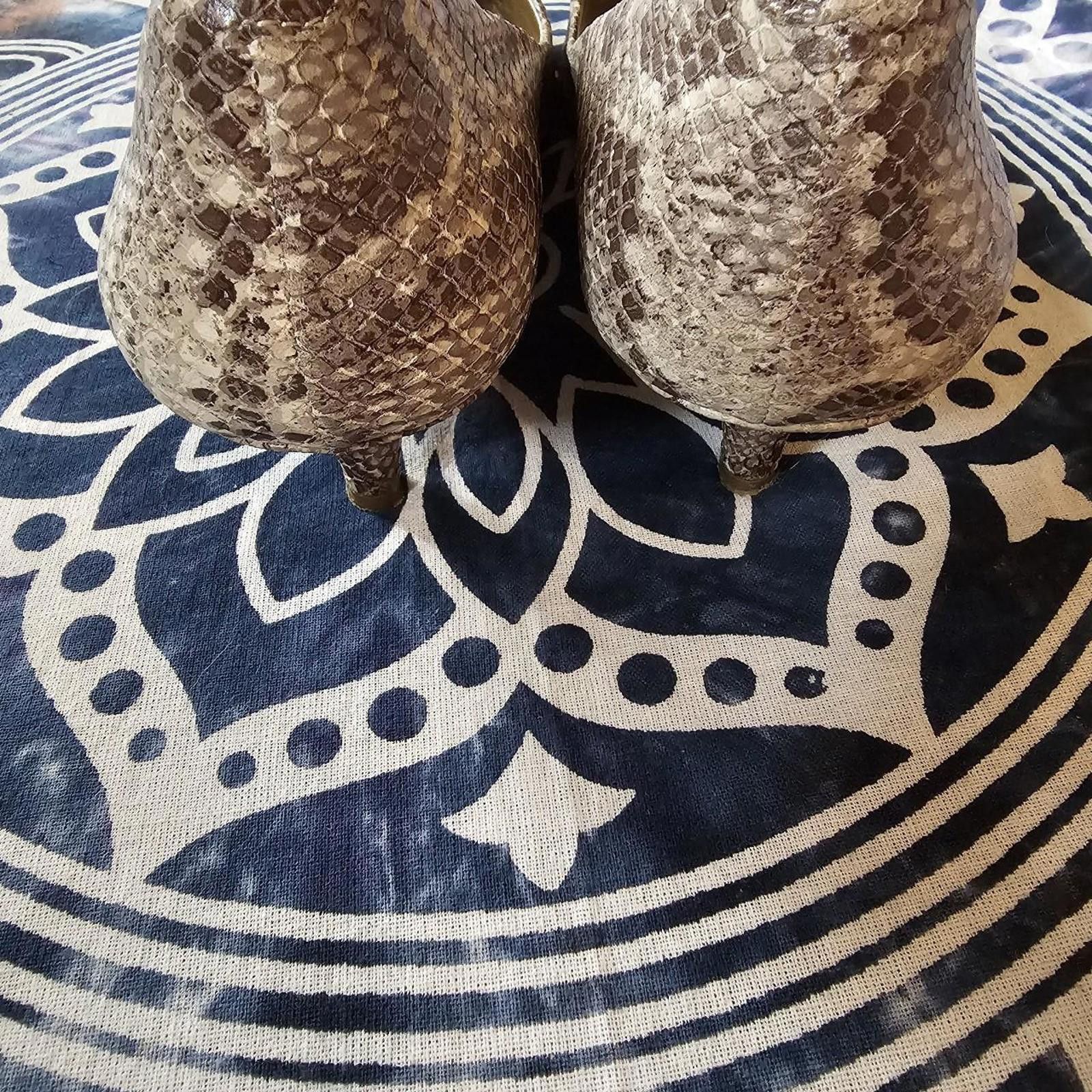 Coach Coach Women's Vintage 8.5 Snake Skin Kitten Heel Size US 8.5 / IT 38.5 - 3 Thumbnail