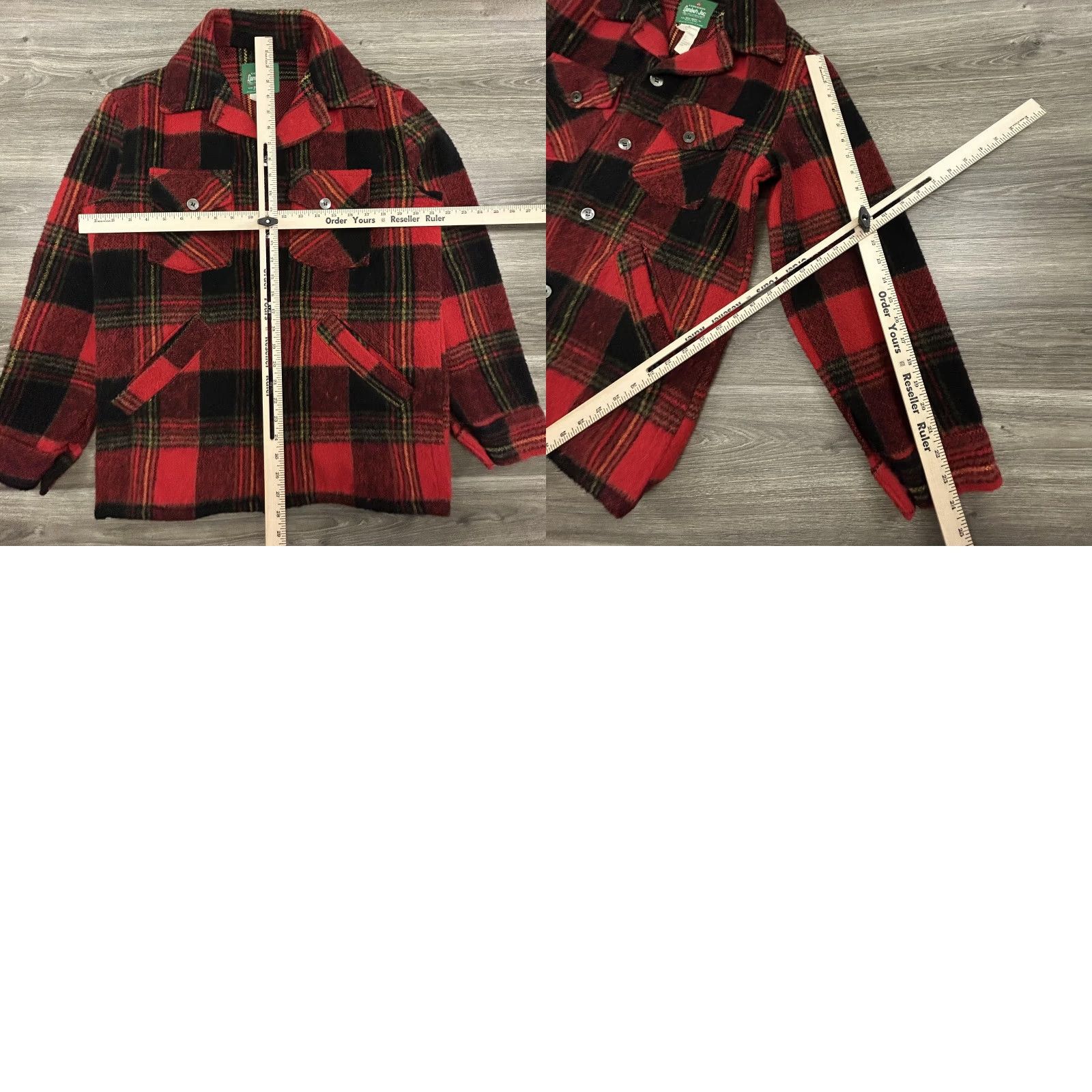 Lumberjack VINTAGE Canadian Lumber Jac Shirt Jacket Mens M Wool Buffalo Plaid 50s 60s Size US M / EU 48-50 / 2 - 8 Thumbnail