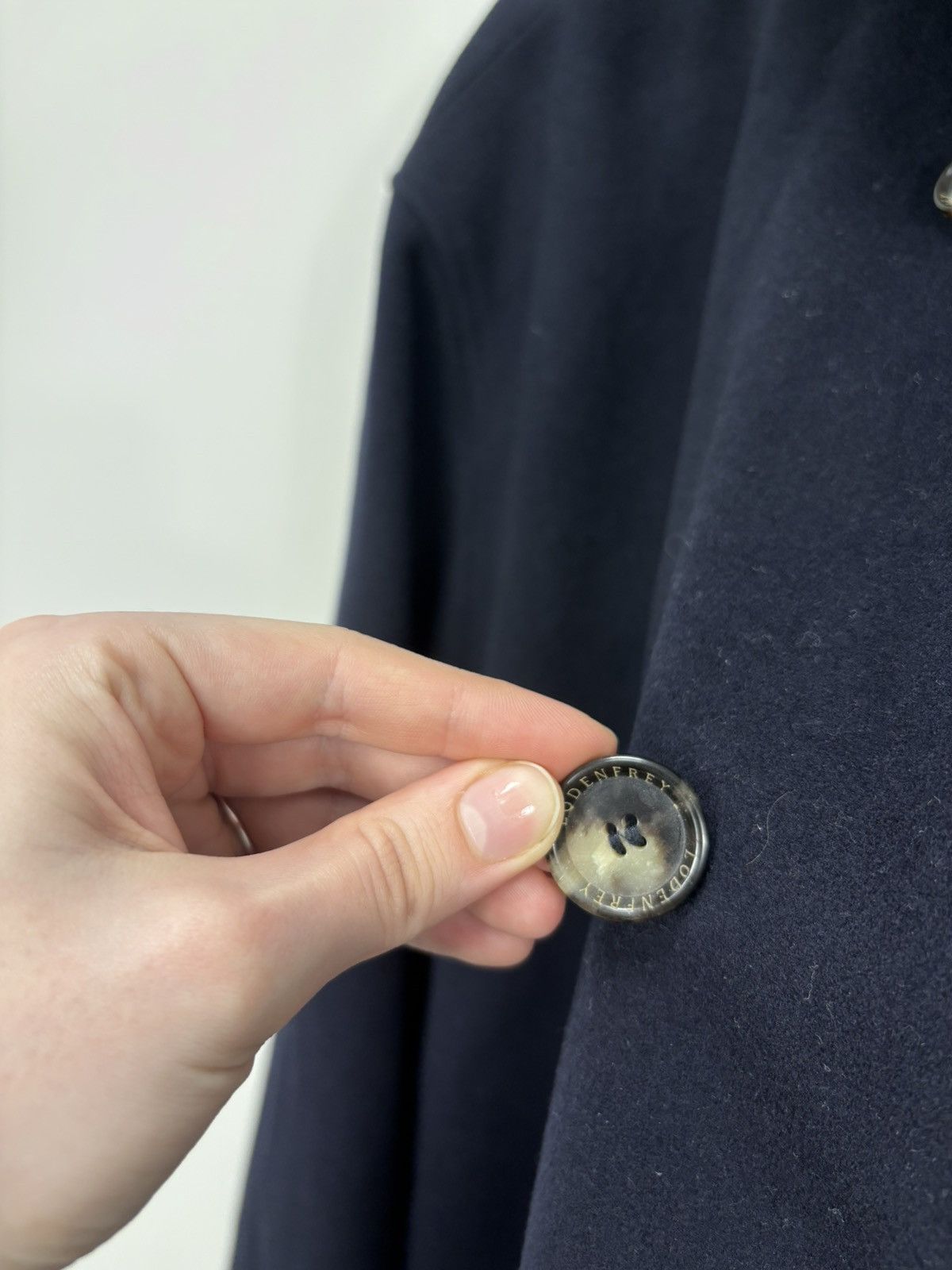 Other Lodenfrey Men’s Navy Blue Wool Cashmere Long Overcoat Size US XL / EU 56 / 4 - 13 Thumbnail