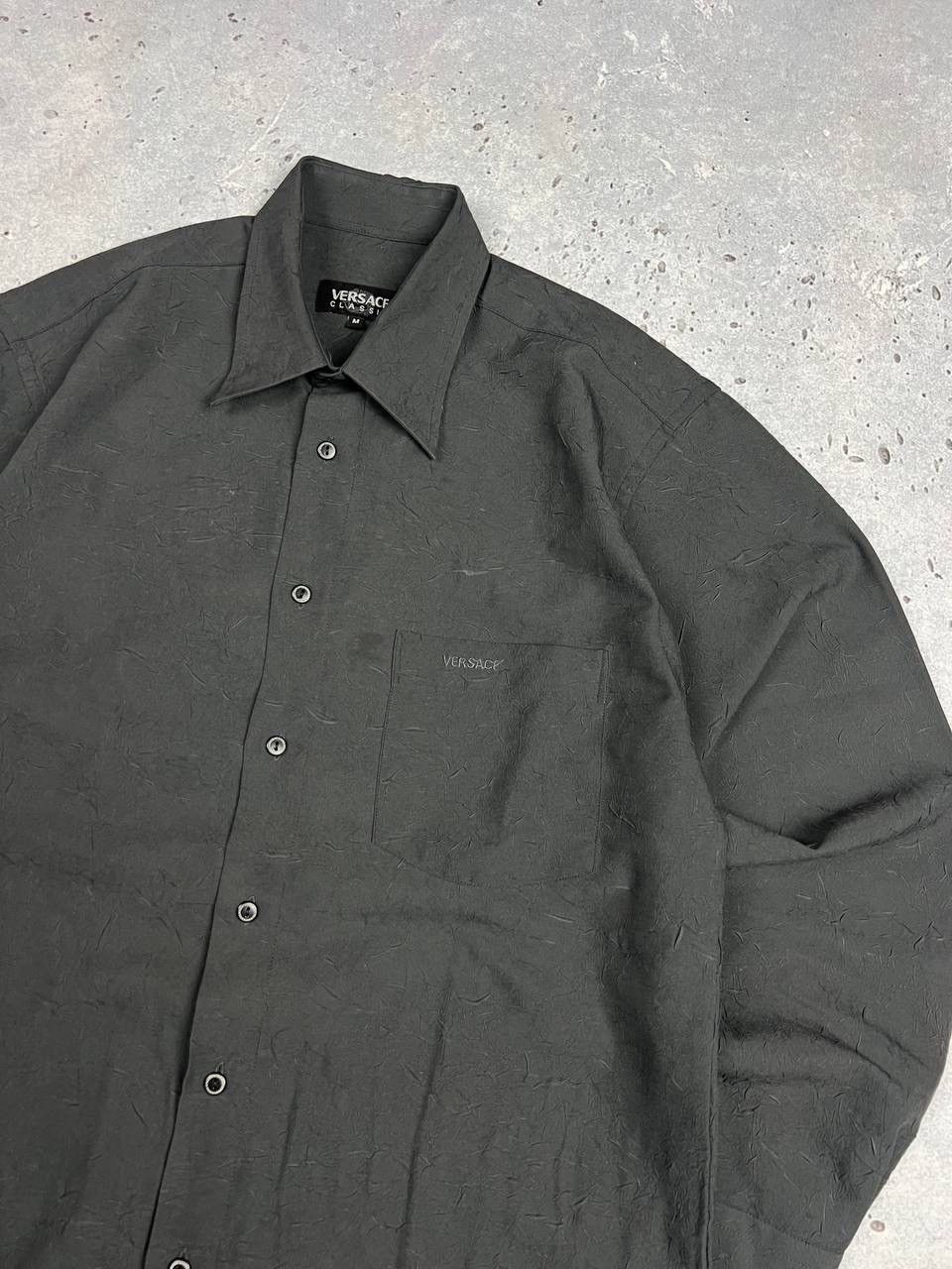 Versace × Vintage Vintage Versace Classic Structure Silk Shirt 90s Size US M / EU 48-50 / 2 - 2 Thumbnail