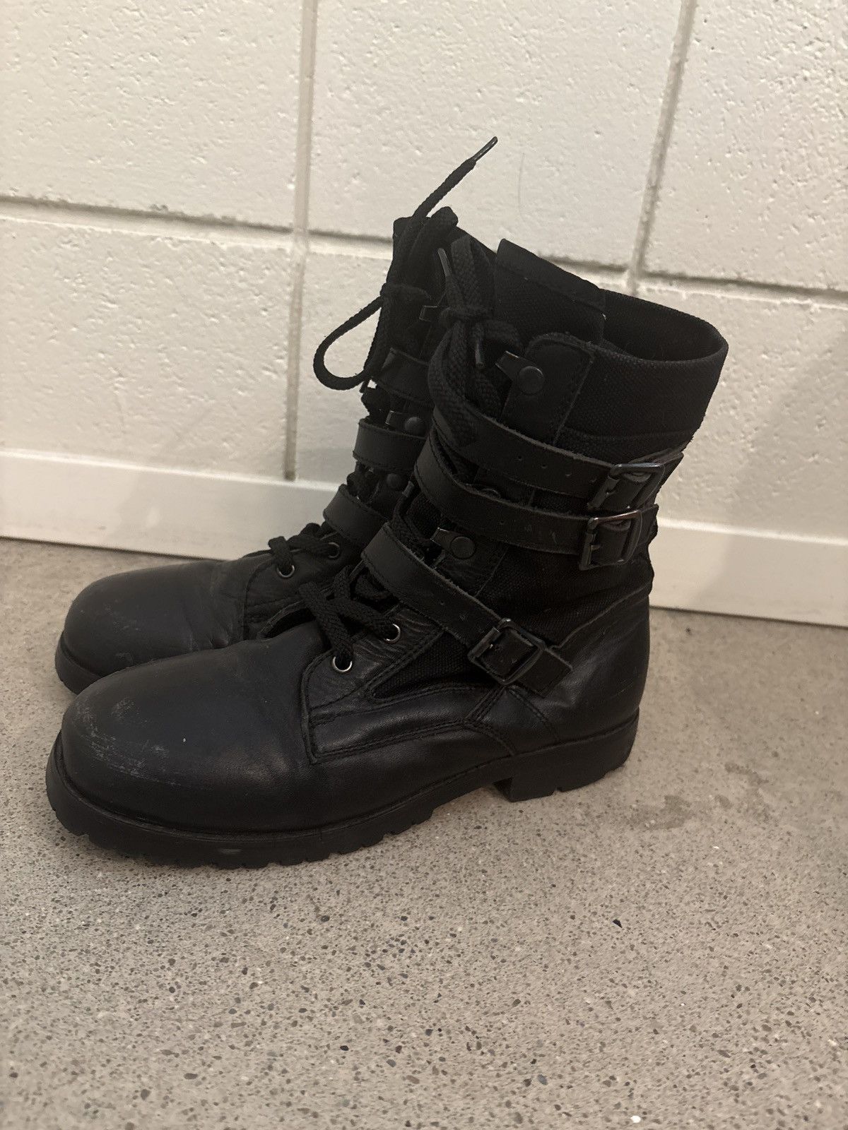 Number (N)ine GRAIL SS06 Studded Number Nine Leather Canvas Strap
