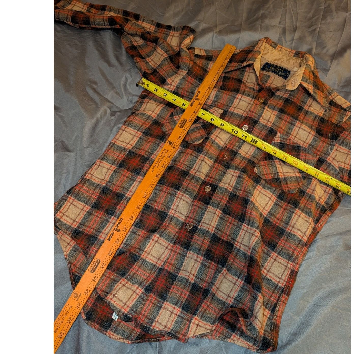 Woolrich Woolen Mills Vintage Smiths Wool Flannel Button Down Shirt Size 15-15 1/2 Size US S / EU 44-46 / 1 - 4 Thumbnail