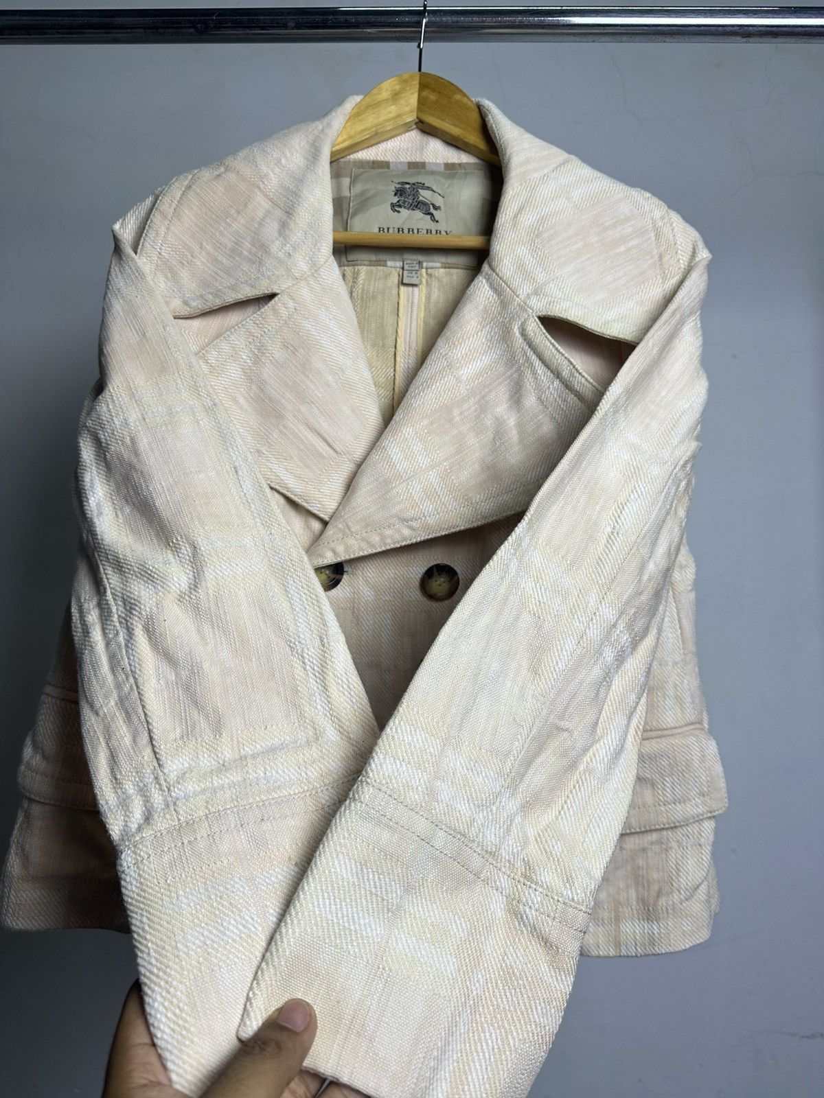 Burberry Burberry Nova Check Double Breasted Jacket Size US M / EU 48-50 / 2 - 6 Thumbnail