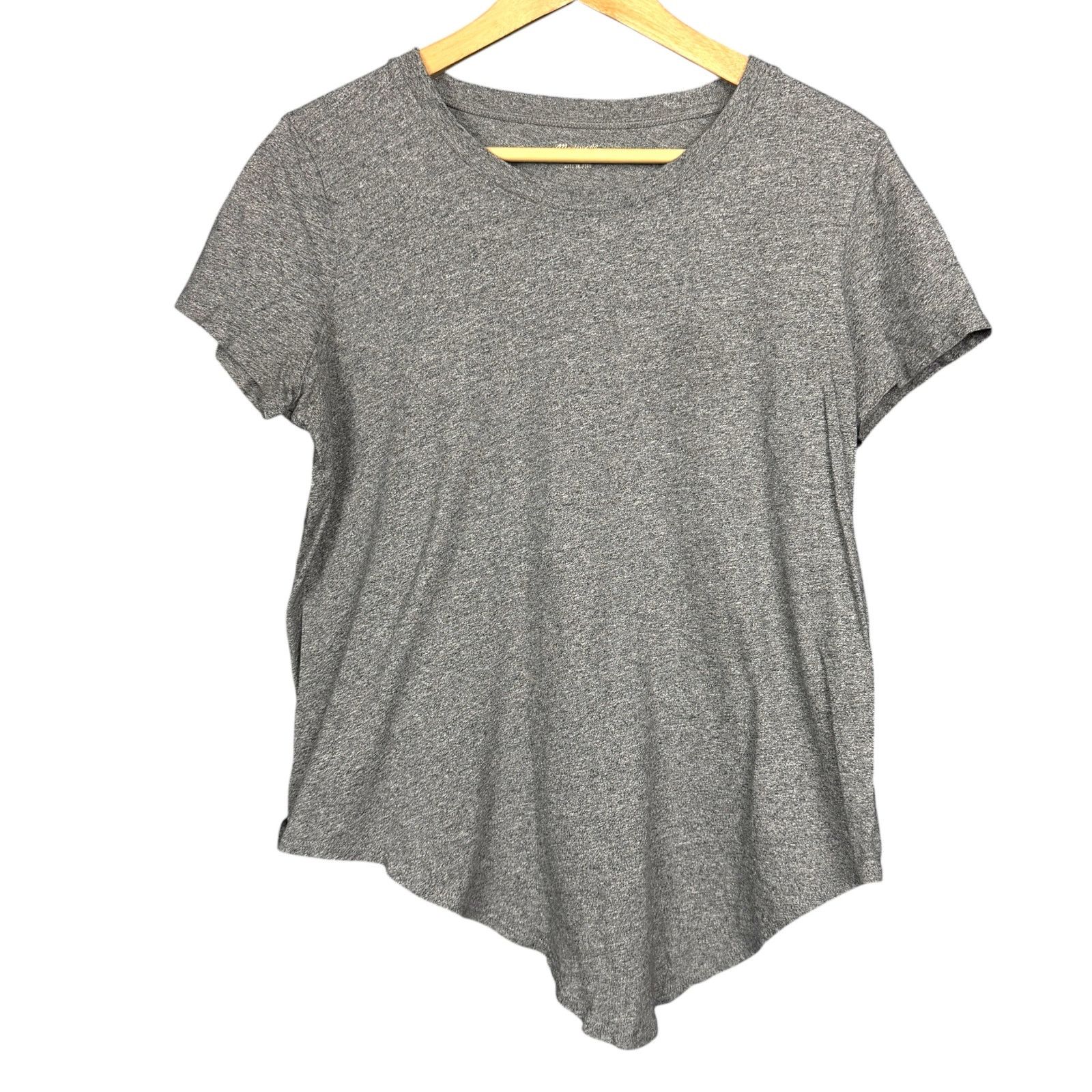 Madewell Madewell Whisper Cotton Crewneck Tee Gray Slub Curved Hem Size M / US 6-8 / IT 42-44 - 8 Thumbnail