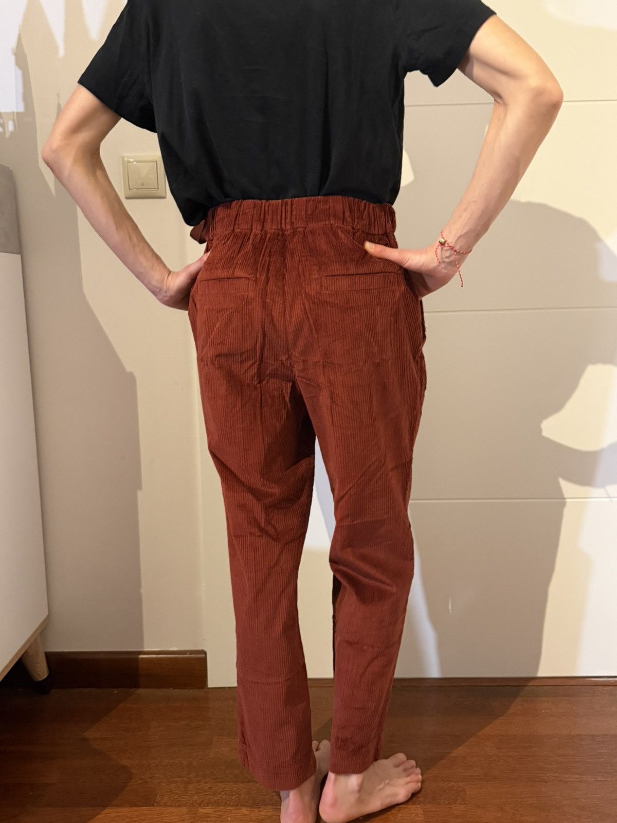 Brunello Cucinelli Brunello Cucinelli Corduroy Trousers – Rich Rust Tone Size 27" / US 4 / IT 40 - 3 Thumbnail