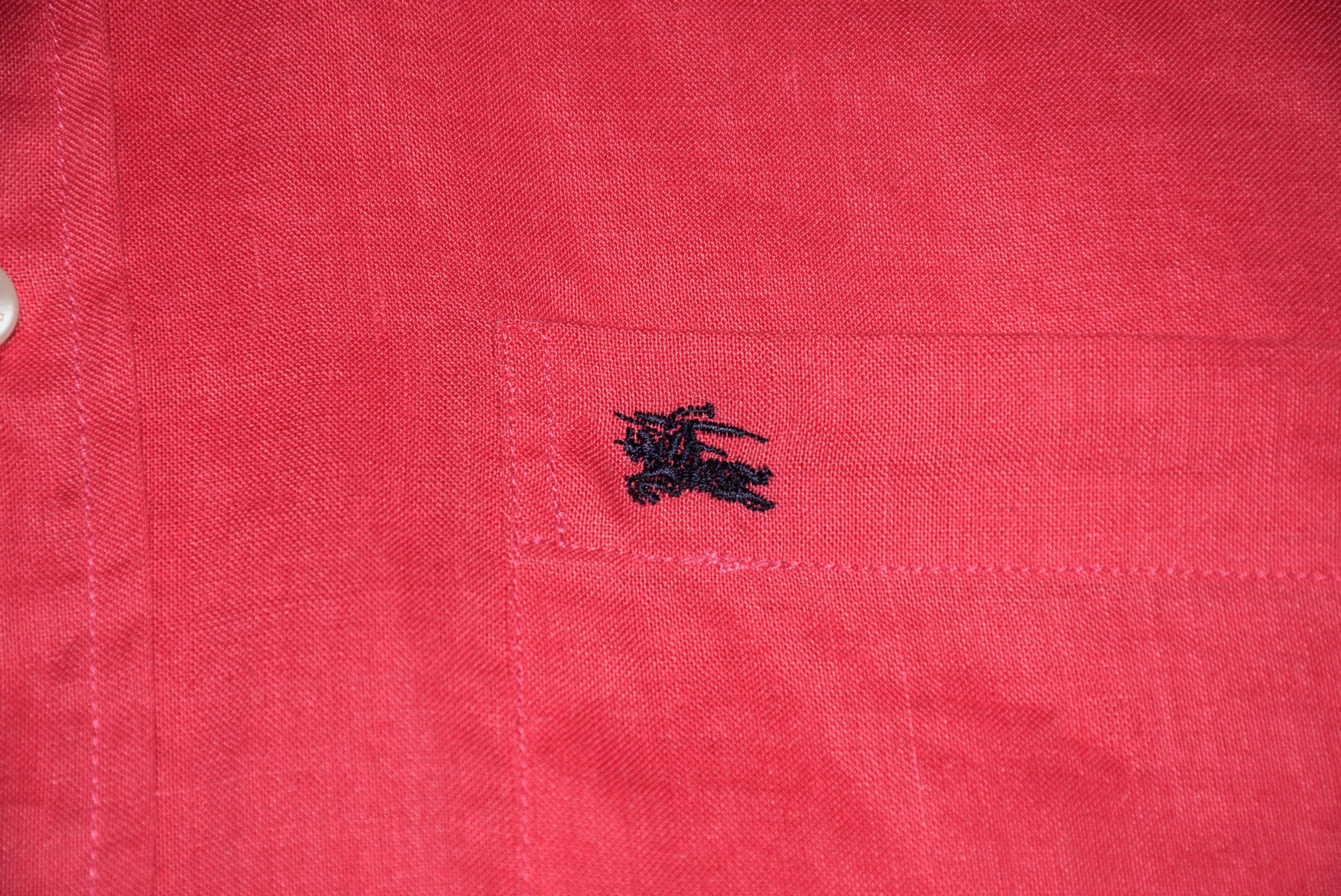 Burberry VINTAGE BURBERRY LINEN SHIRT NOVA CHECK TRIM LOGO ACTUAL L Size US L / EU 52-54 / 3 - 20 Thumbnail