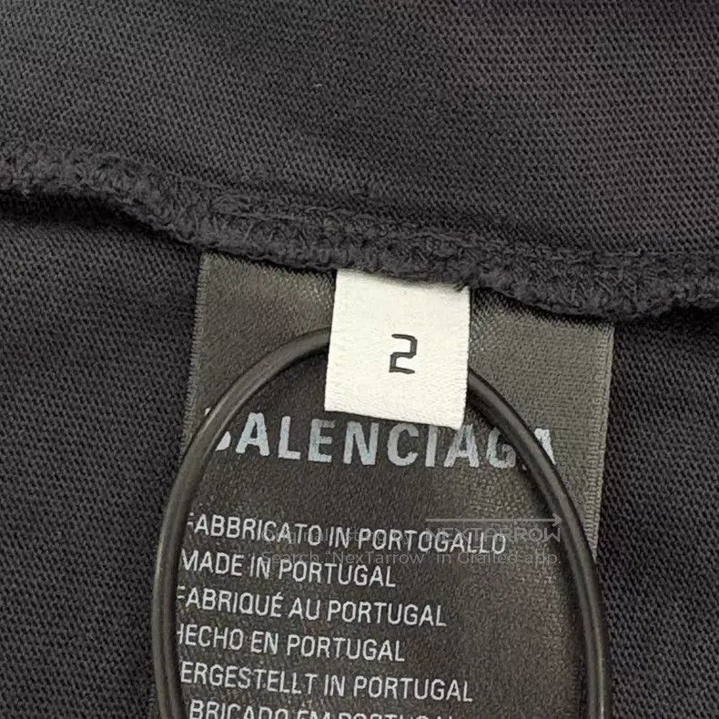 Balenciaga Balenciaga Black earth print hole short-sleeved Size US M / EU 48-50 / 2 - 5 Thumbnail