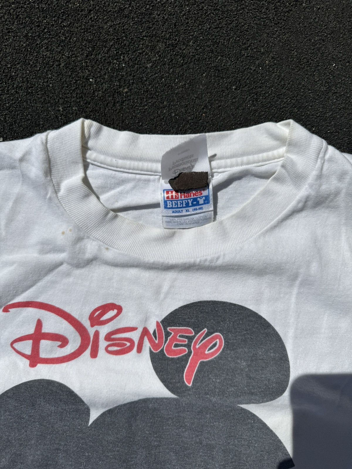 Disney × Vintage Vintage 90s Disney Official Volunteers Hanes Tee Size US XL / EU 56 / 4 - 2 Thumbnail