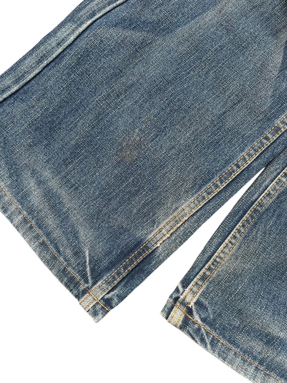 If Six Was Nine Flare Red Pepper Japanese Punk Bondage Distressed Denim Jean Size US 32 / EU 48 - 21 Thumbnail