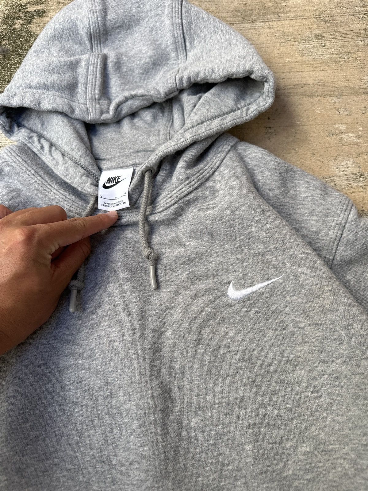 Nike Y2k 2000s gray Nike Corner Swoosh hoodie Large Size US L / EU 52-54 / 3 - 3 Thumbnail