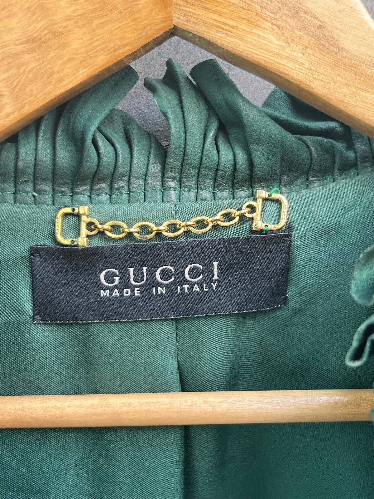 Gucci Leather Evening Jacket Size S / US 4 / IT 40 - 7 Thumbnail