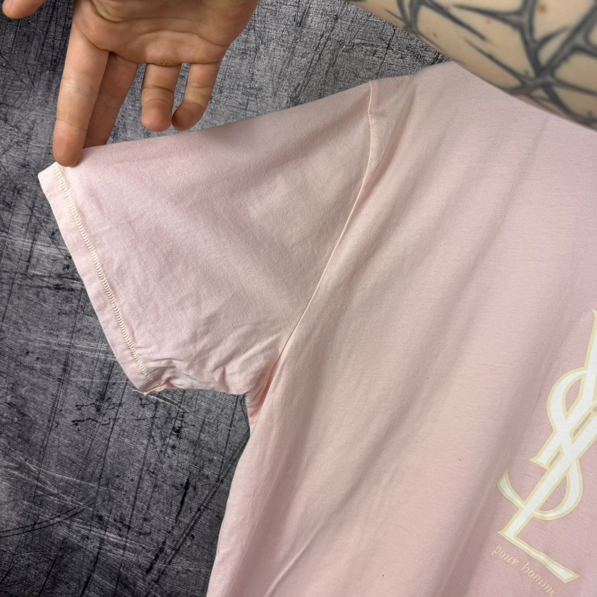 Yves Saint Laurent Vintage Yves saint laurent YSL big logo t shirt tee luxury Size US XXL / EU 58 / 5 - 6 Thumbnail