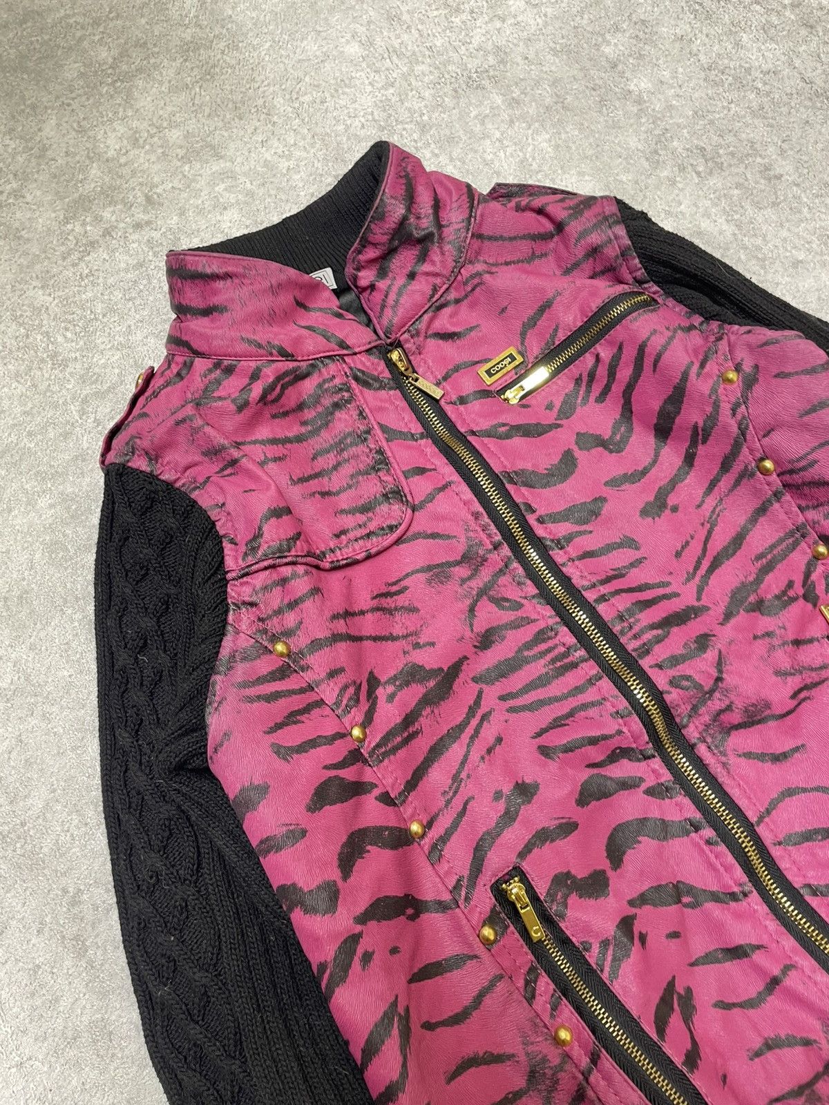 If Six Was Nine × Japanese Brand × Le Grande Bleu (L.G.B.) WCJ Leopard Knit Bomber — 2000s Tokyo Energy Size US M / EU 48-50 / 2 - 4 Thumbnail