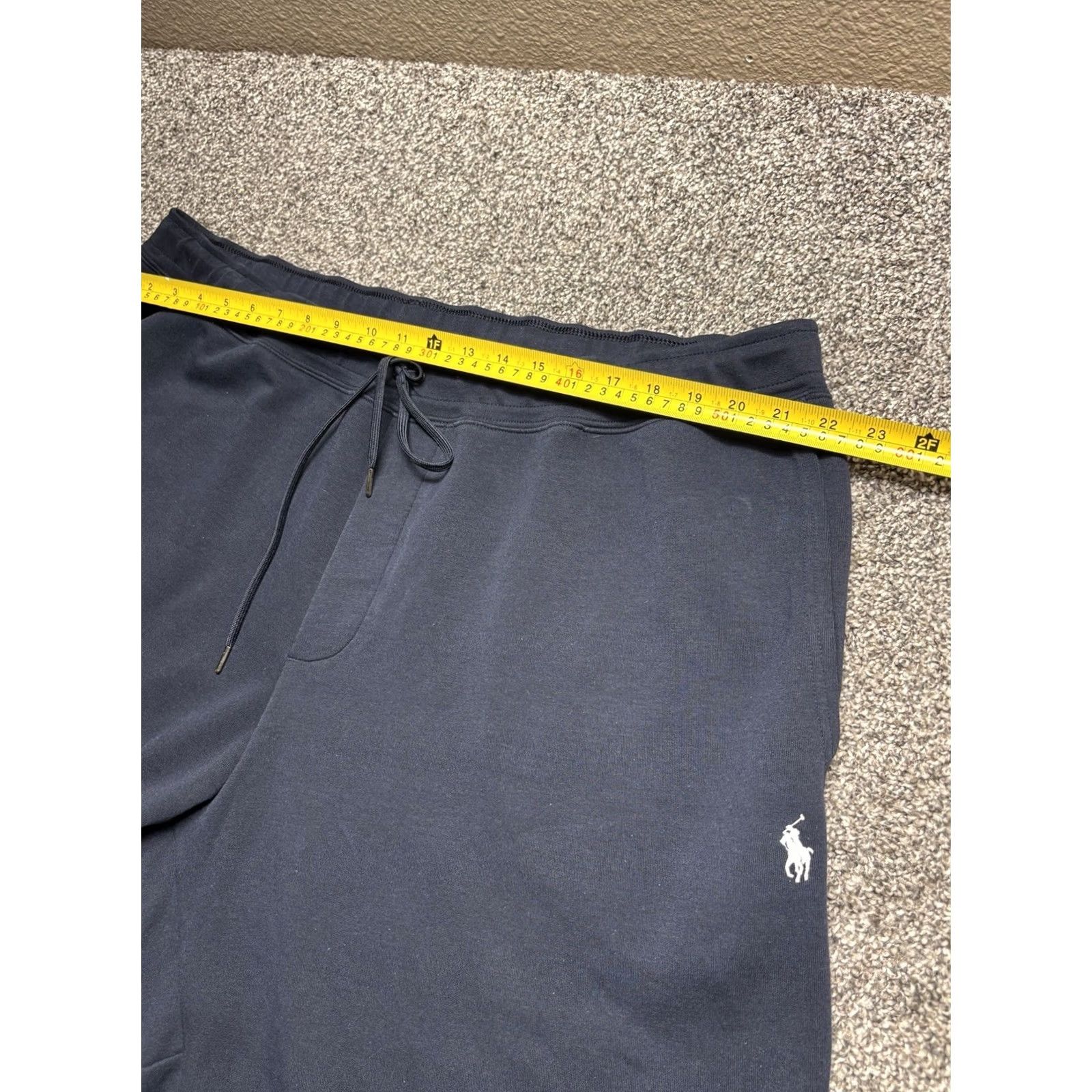 Polo Ralph Lauren Polo Ralph Lauren Double Knit Sweat Shorts Big Tall Blue Drawstring Pony Mens Size US XXL / EU 58 / 5 - 5 Thumbnail