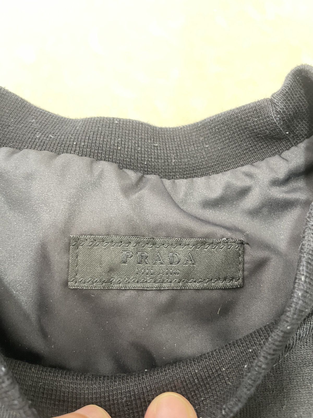 Japanese Brand Vintage PRADA Milano Sweatshirt with a Signature Pendant Size US M / EU 48-50 / 2 - 5 Thumbnail