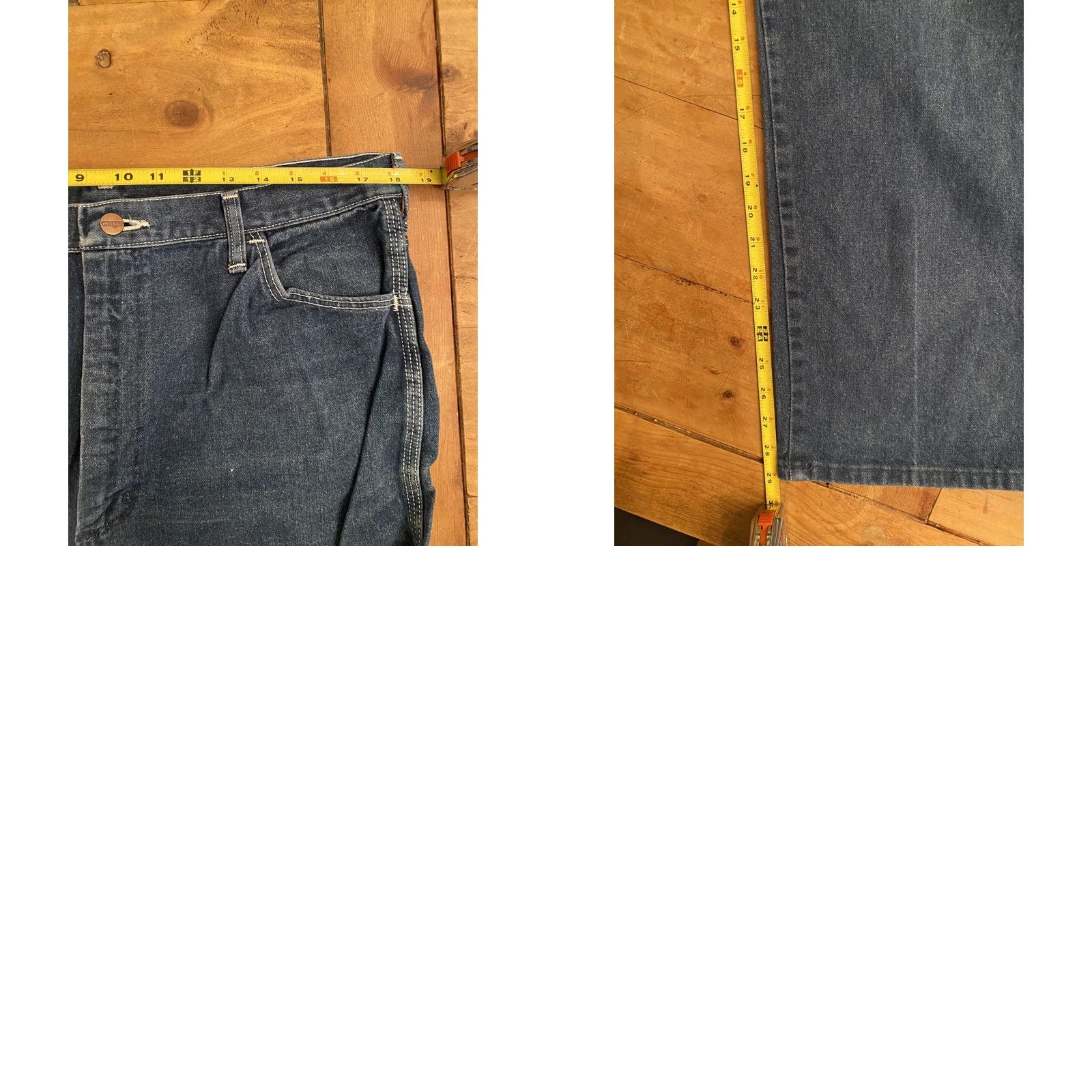Wrangler VINTAGE Wranglers Jeans 1J520 1DLL005AW 38x30 Jeans Men 38 Blue Straight Mens Size US 38 / EU 54 - 8 Thumbnail