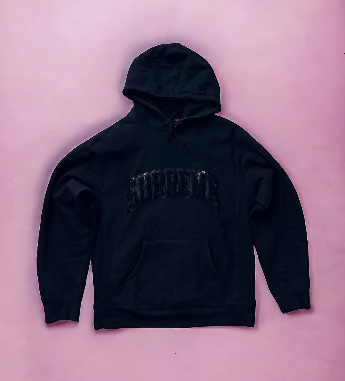 Supreme Patent Chenille Arc Logo Hoodie | Grailed