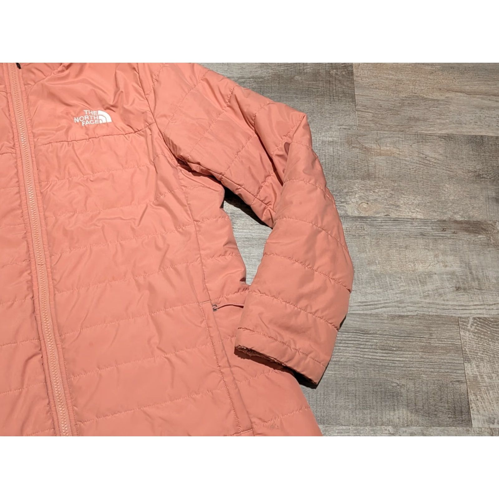 The North Face The North Face Jacket Womens Large Pink Mossbud Reversible Hooded Fleece Parka Size L / US 10 / IT 46 - 5 Thumbnail