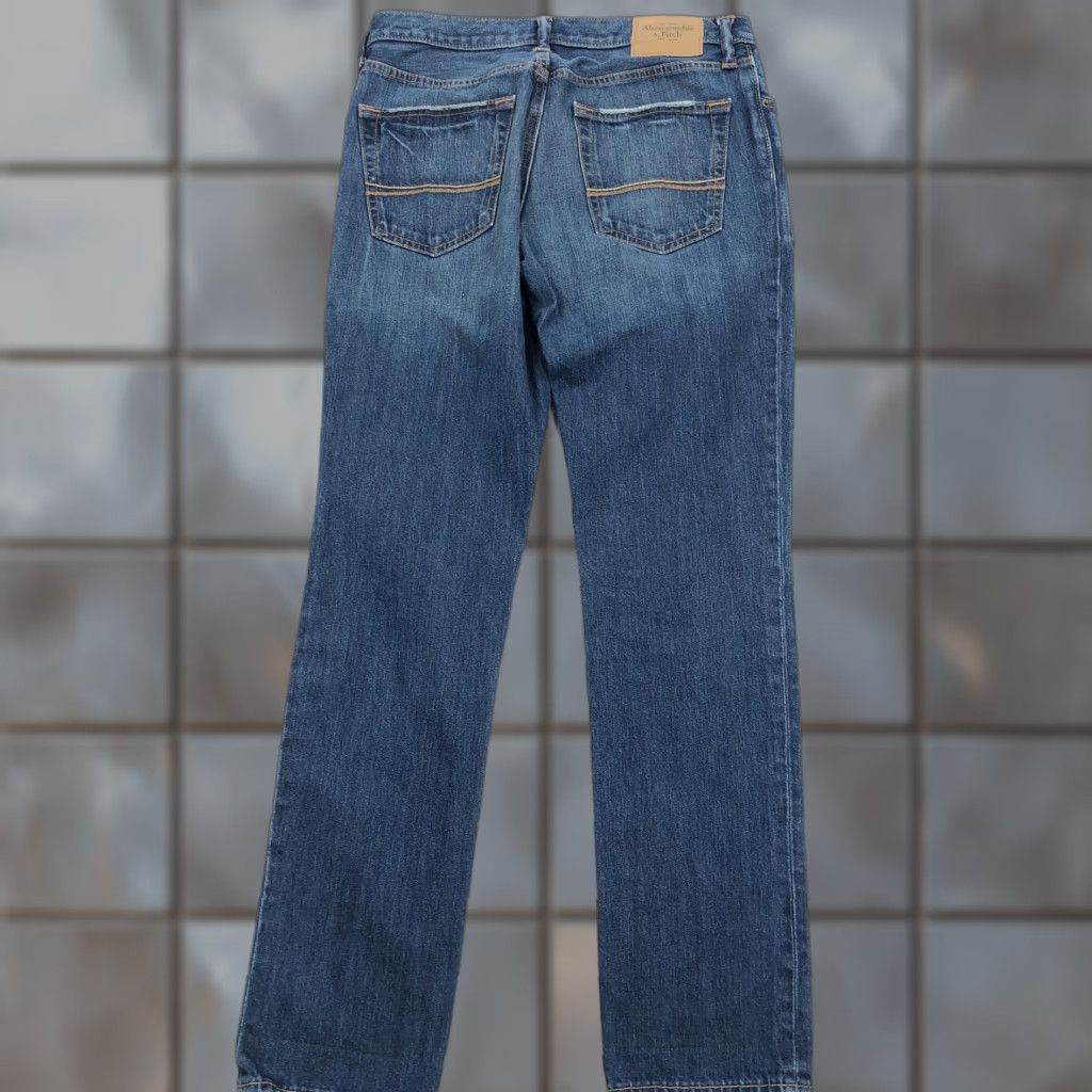 Abercrombie & Fitch Abercrombie & Fitch The AF Skinny Jeans Distressed Button Fly W31 L32 Women's Denim Blue 5-Pocket Pocket Rise Mid Regular Size 24" / US 00 / IT 34 - 1 Thumbnail