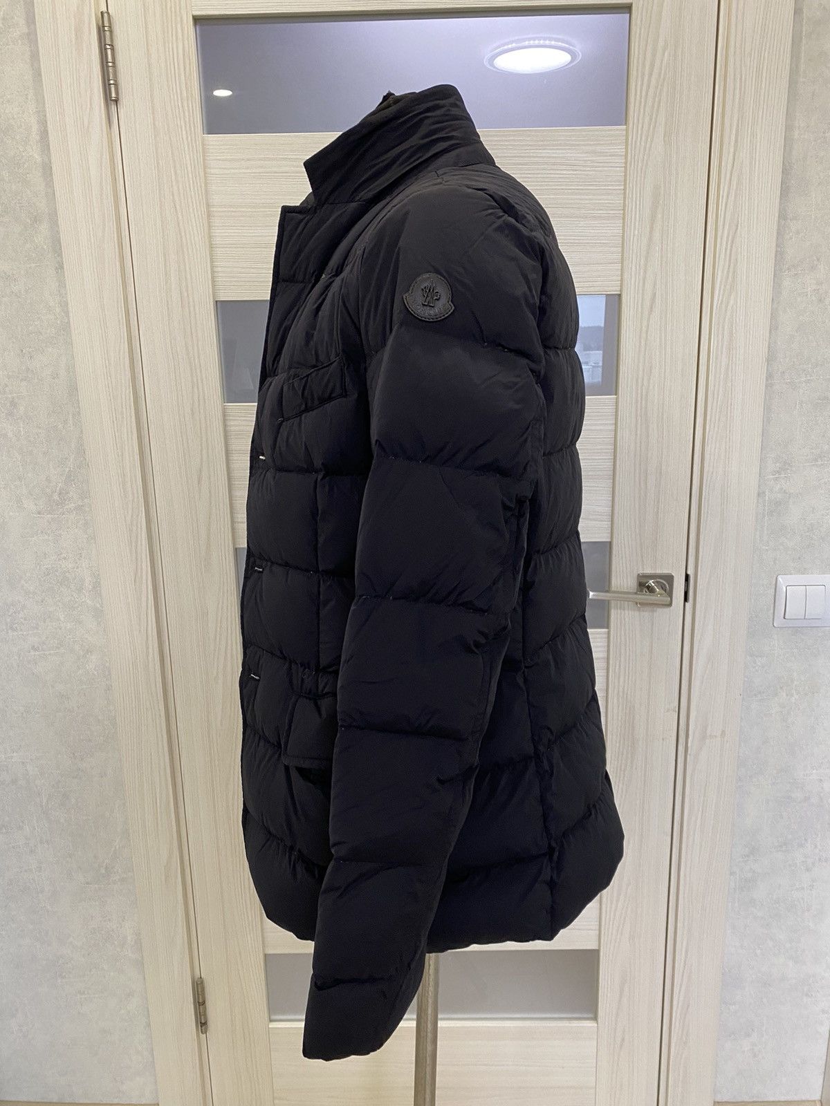 image of Moncler Rouillac Men Down Jacket Blazer in Navy (Size Small)