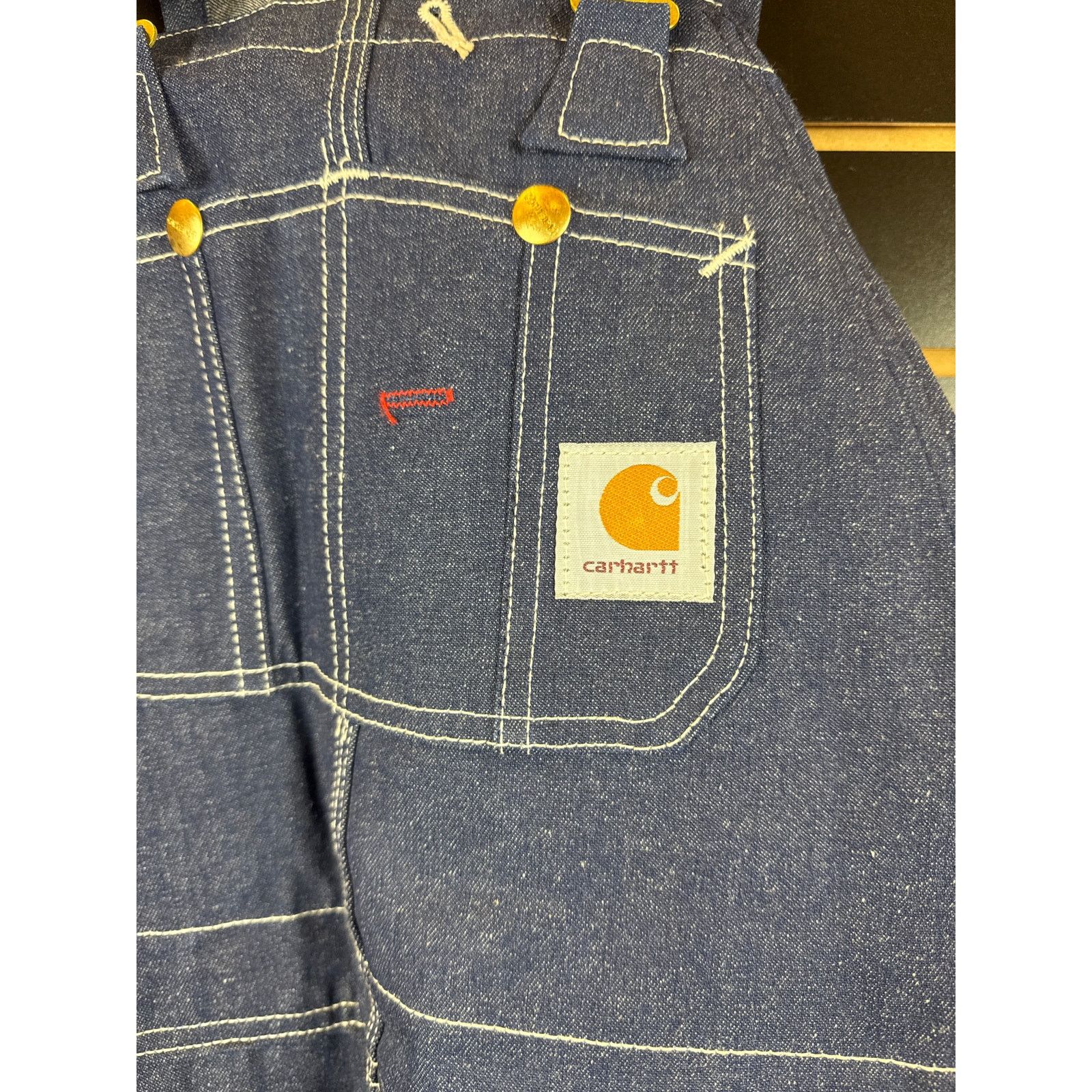 carhartt 09’s dead stock Vintage 90s Deadstock Carhartt Overalls Denim Dark Wash