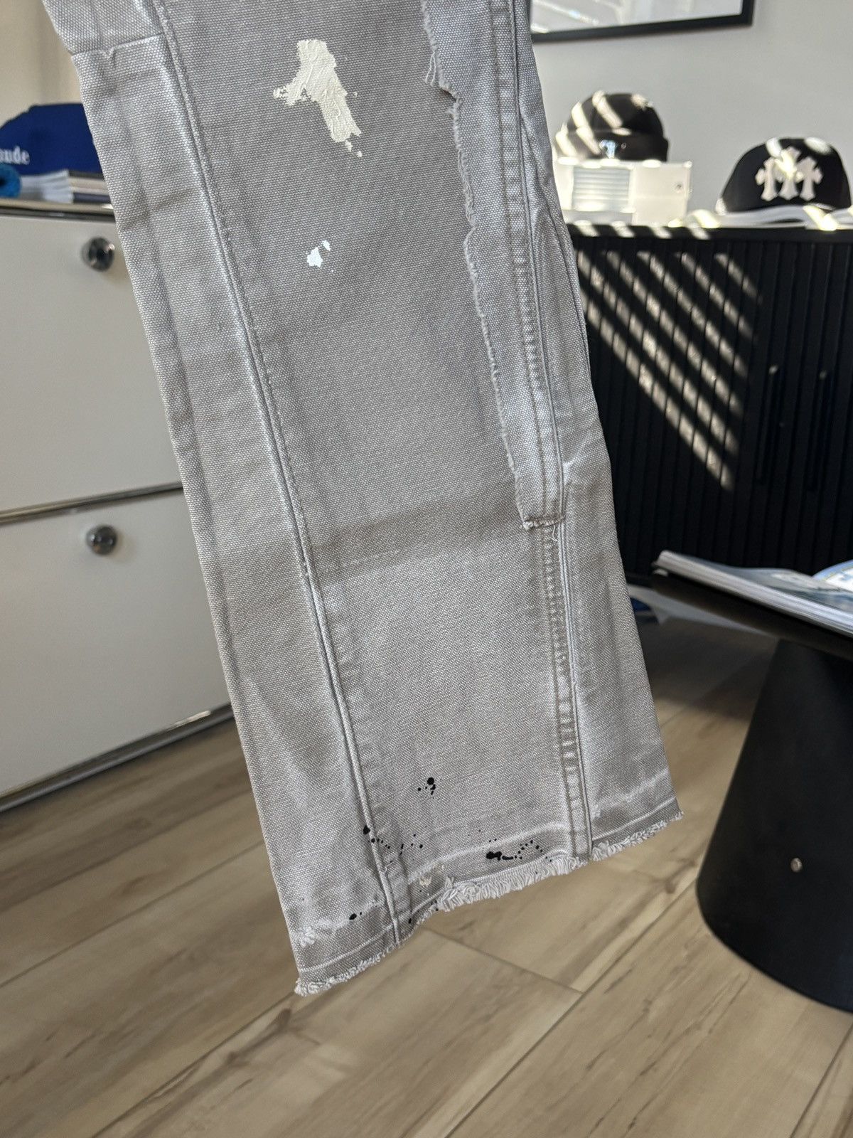 Gallery Dept. 32 X 36 PAINTER CEMENT CARPENTER FLARE DENIM PANTS Size US 32 / EU 48 - 6 Thumbnail