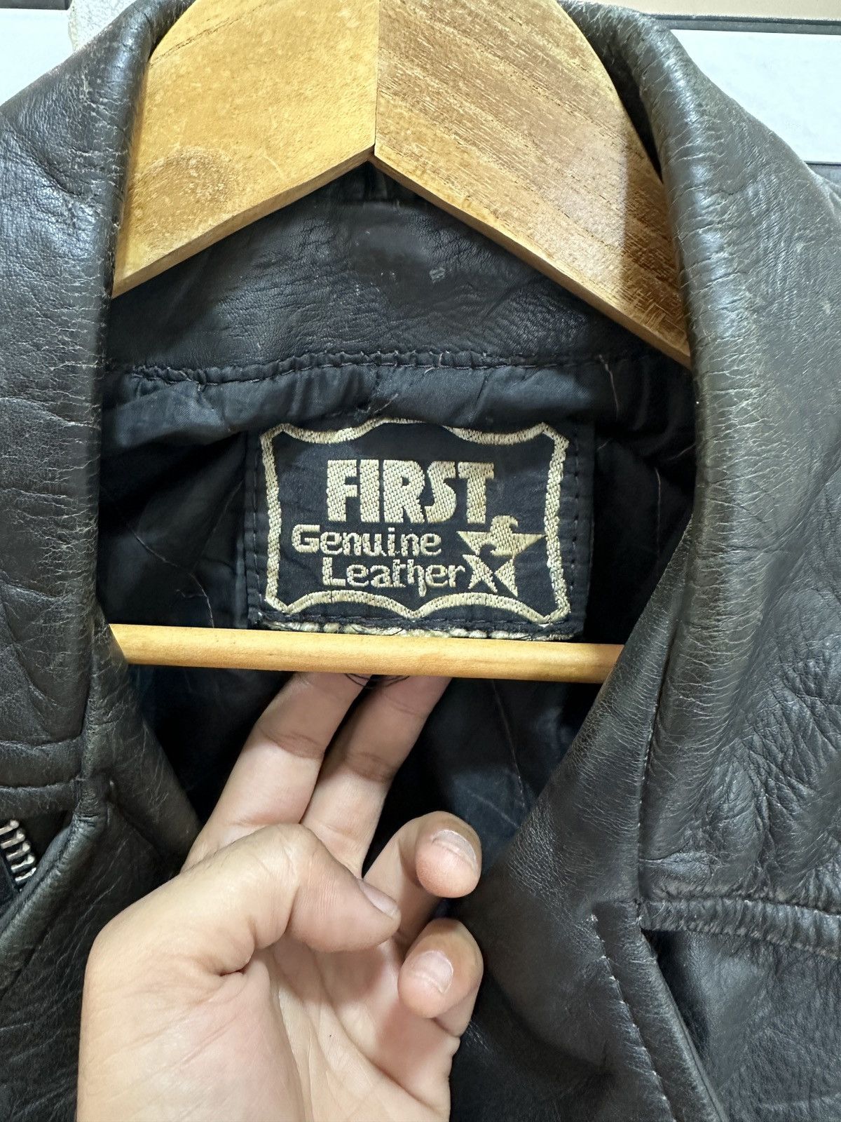 First MFG Co. 1980 First Genuine Leather Double Rider Biker Jacket Size US M / EU 48-50 / 2 - 19 Thumbnail