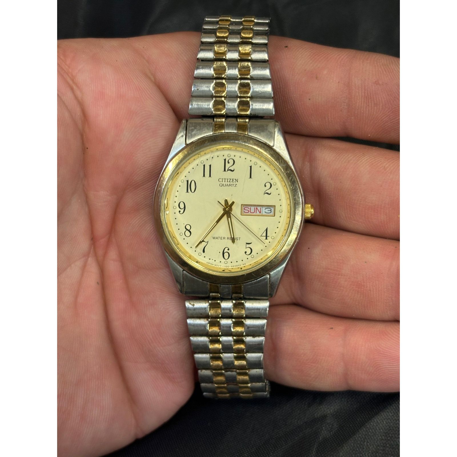 Citizen Vintage Citizen 1100-S63910 2-Tone Men’s Watch! New Battery! Size ONE SIZE - 4 Thumbnail