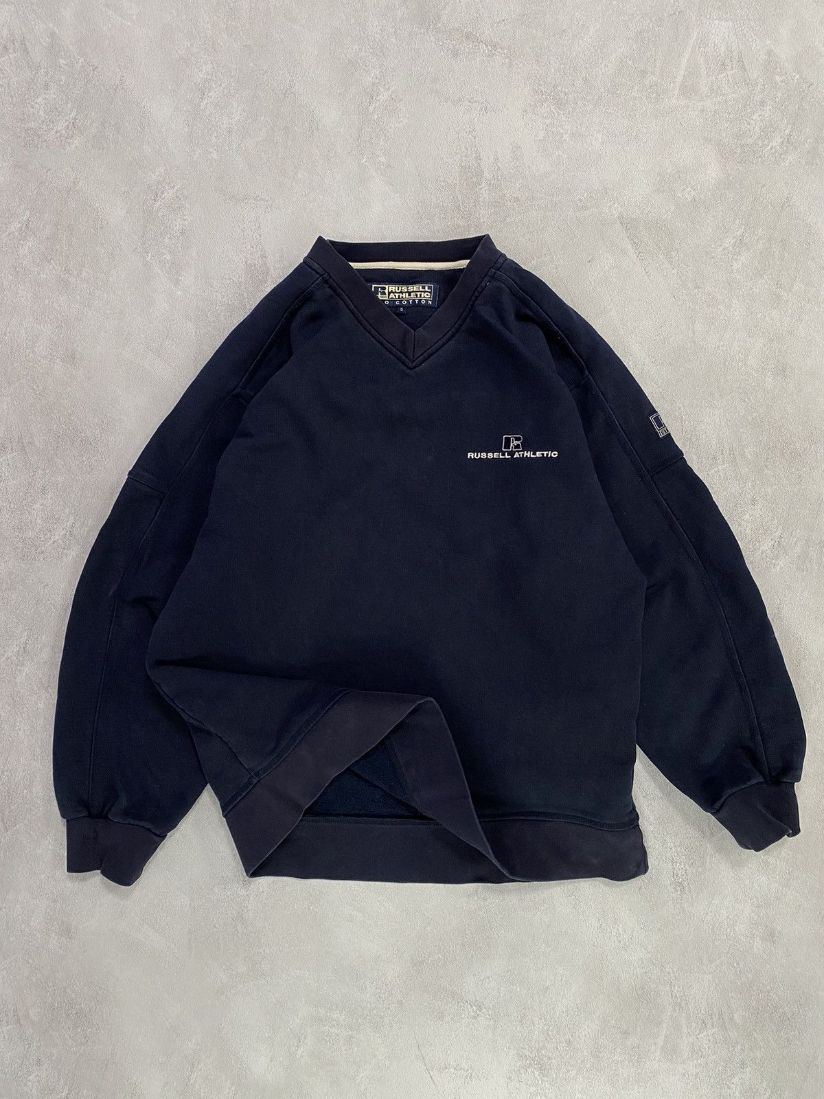 Russell Athletic 🌠 Vintage 90s Sweater Russell Athletic Boxy Fit Oversized Size US S / EU 44-46 / 1 - 1 Thumbnail