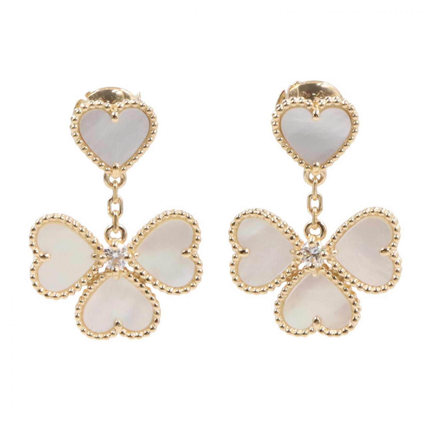 Van Cleef & Arpels Van Cleef & Arpels Van Cleef & Arpels Sweet Heart Au750 Mother of Pearl Earrings Precious Metal Earrings DUTY FREE for USA Size ONE SIZE - 1 Thumbnail