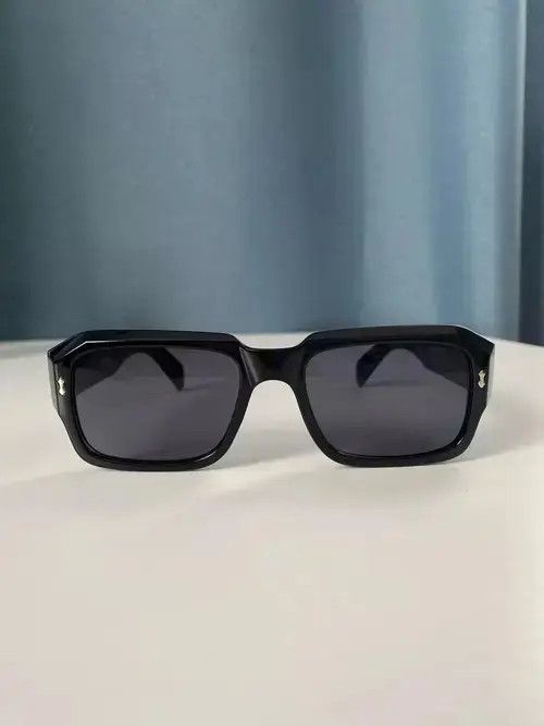 Japanese Brand Demon Kurt Cobain Casual Sunglasses Hip Hop Black 2000s Dark Size ONE SIZE - 4 Thumbnail
