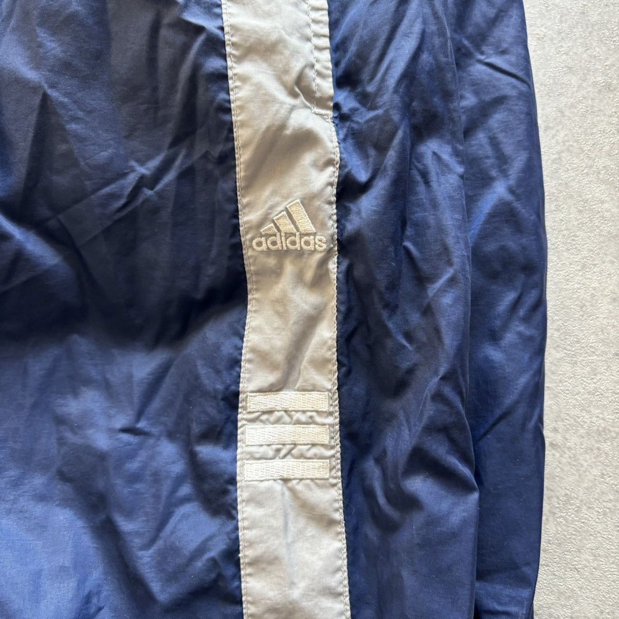 Adidas Blue with gray stripe lined adidas track pants Size US 36 / EU 52 - 4 Thumbnail