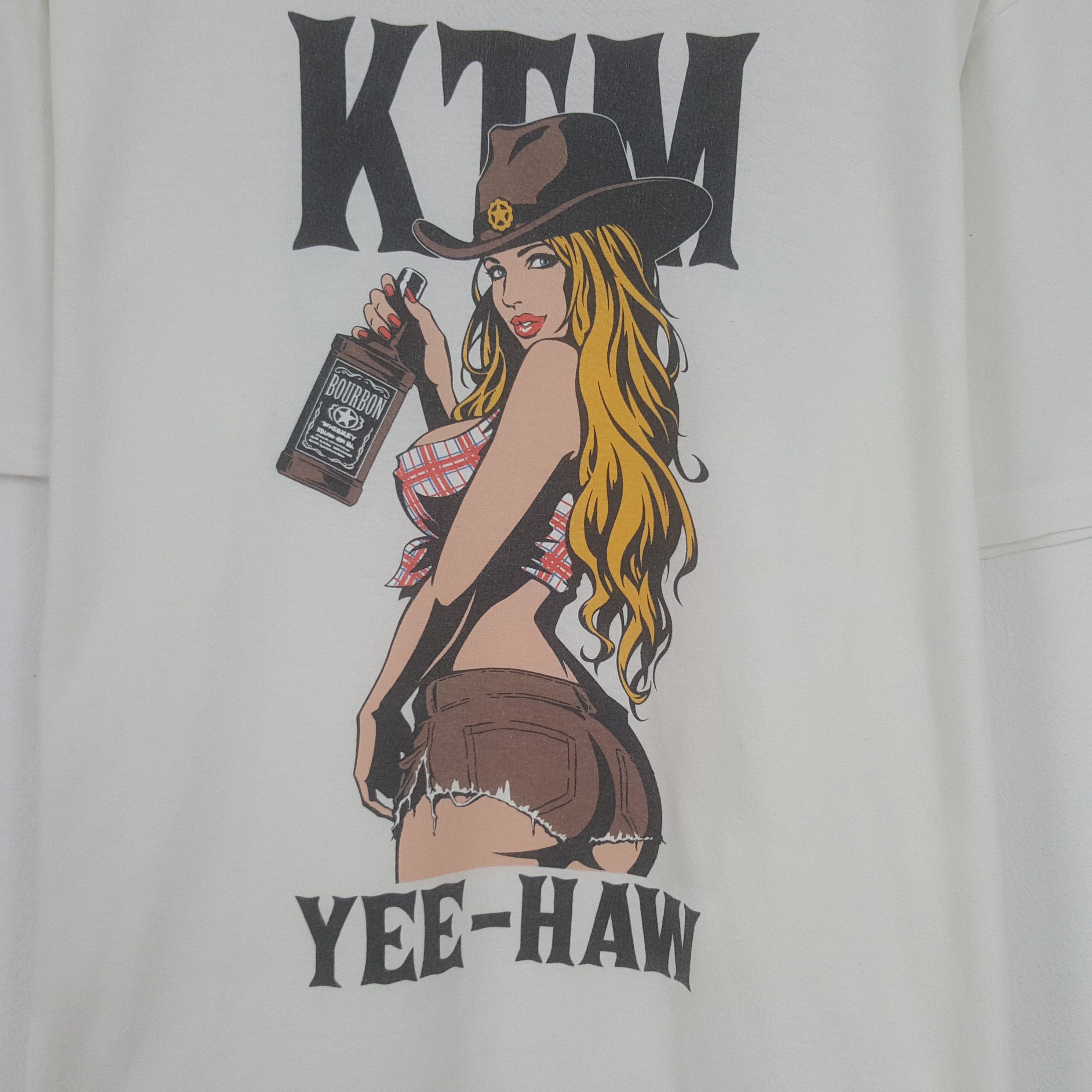 Vintage Vintage KTM Yee-Haw Tour 2019 Tshirt Size US XL / EU 56 / 4 - 2 Thumbnail