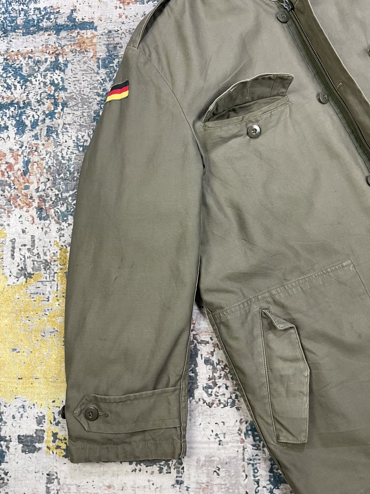 Vintage Vtg 80s German Army Cold Weather Field Parka Size US L / EU 52-54 / 3 - 3 Thumbnail